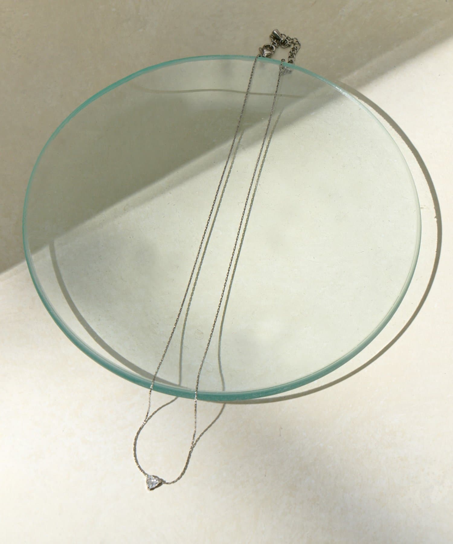 Lattice(ラティス) <ステンレス>ストーンハートネックレス