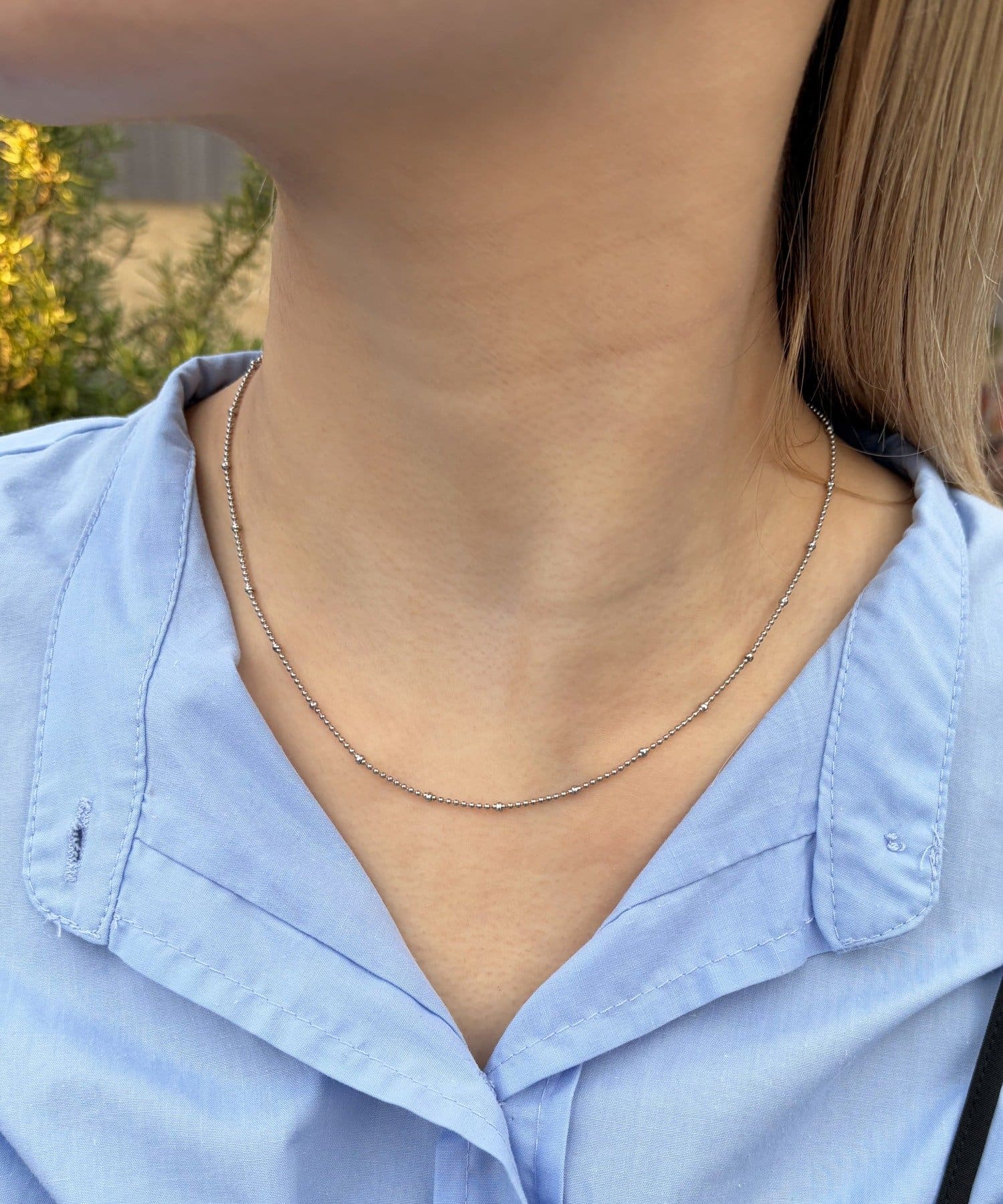 Lattice(ラティス) ＜ステンレス＞ボールチェーンネックレス