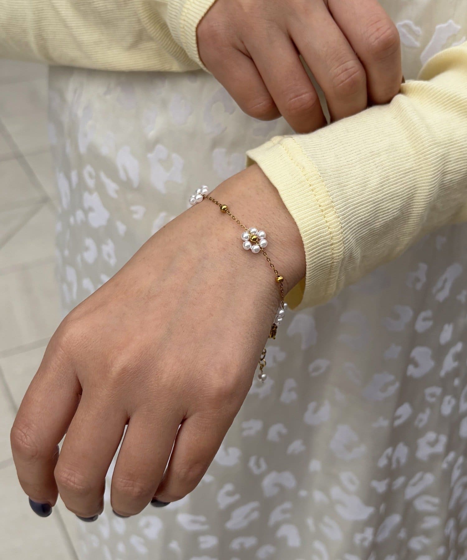 Lattice(ラティス) ＜ステンレス＞パールブレスレット