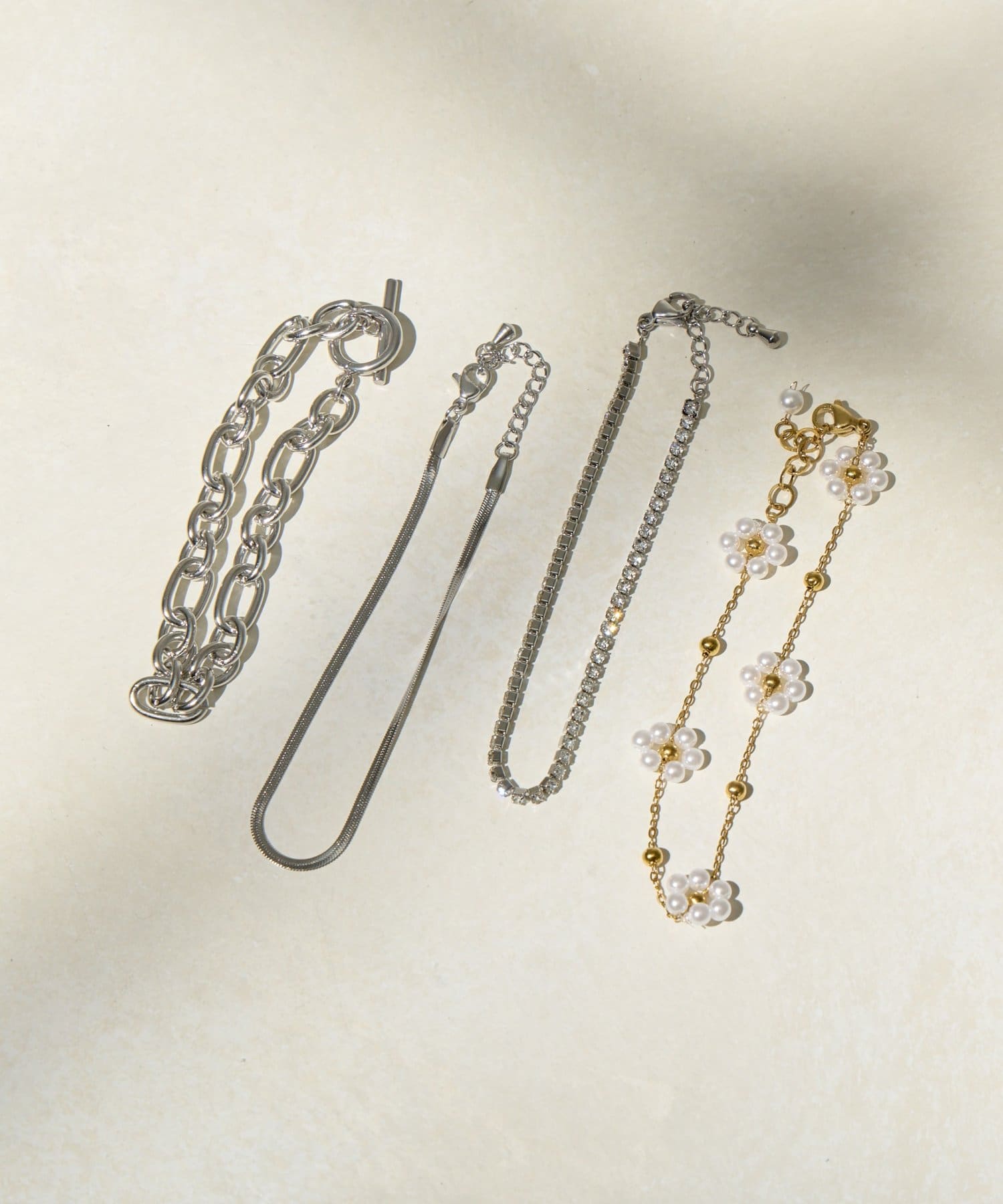 Lattice(ラティス) ＜ステンレス＞マンテルブレスレット