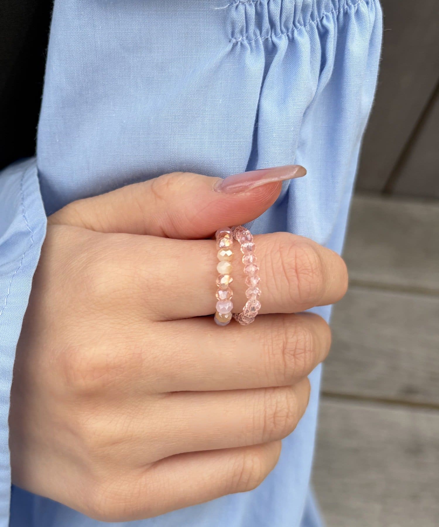 Lattice(ラティス) ビーズリングセット(2P)