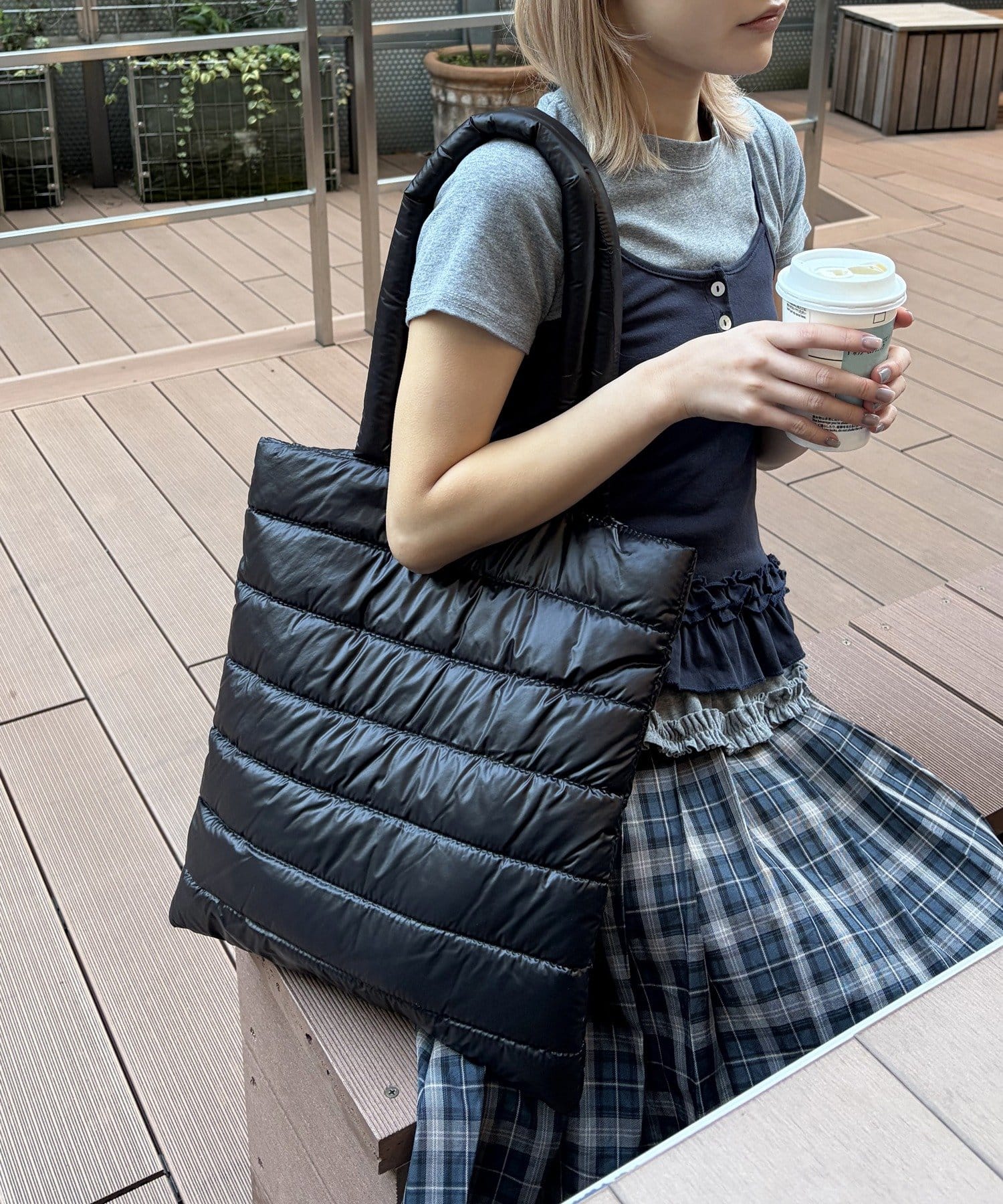 Lattice(ラティス) キルティングトートバッグ