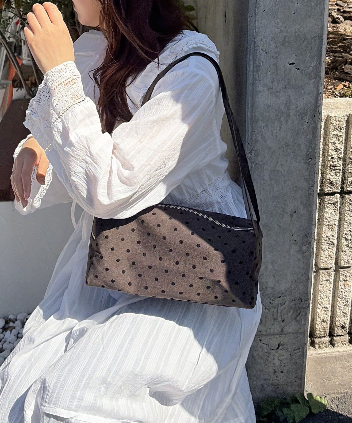 Lattice(ラティス) ドットハンドバッグ