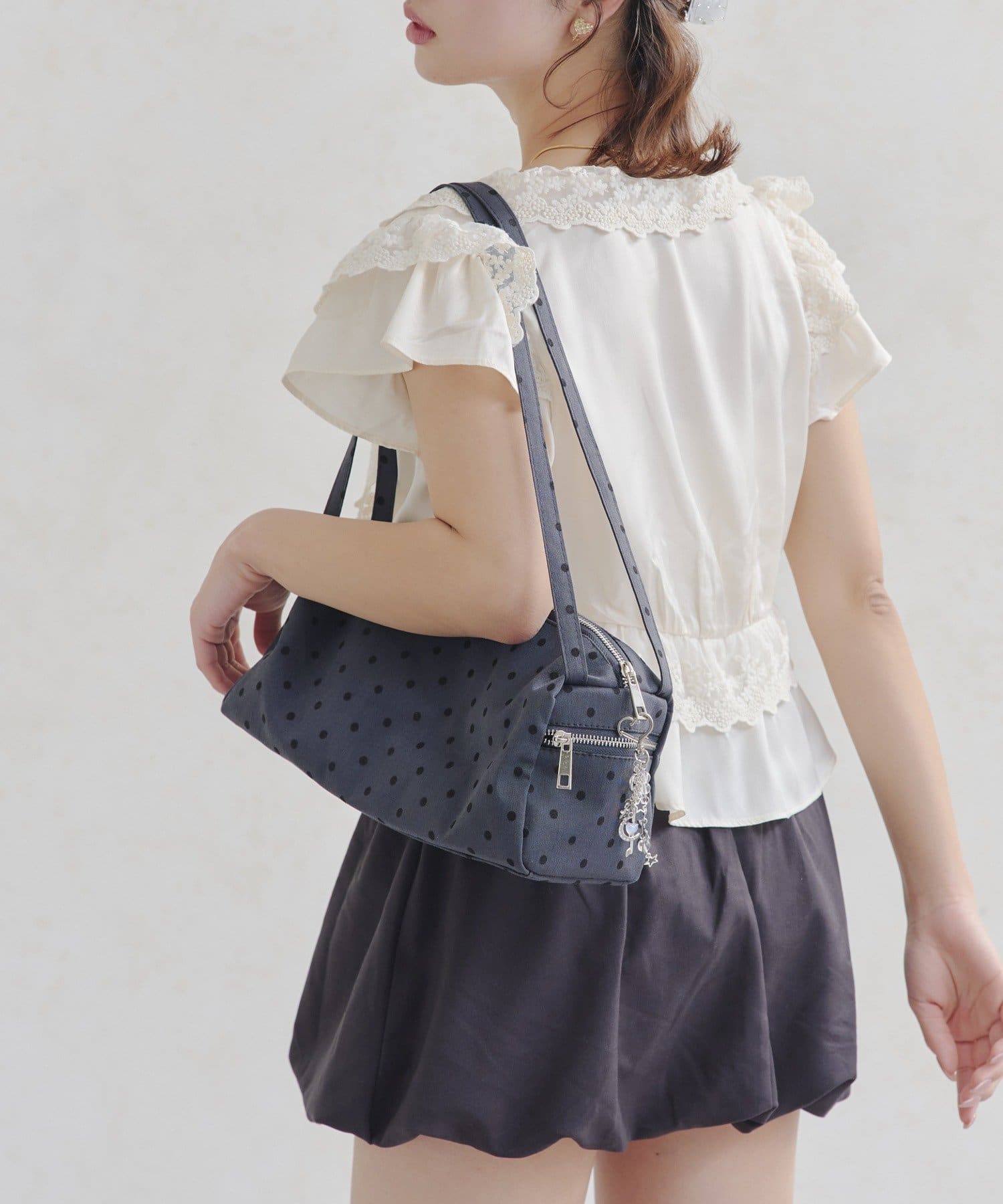 Lattice(ラティス) ドットハンドバッグ