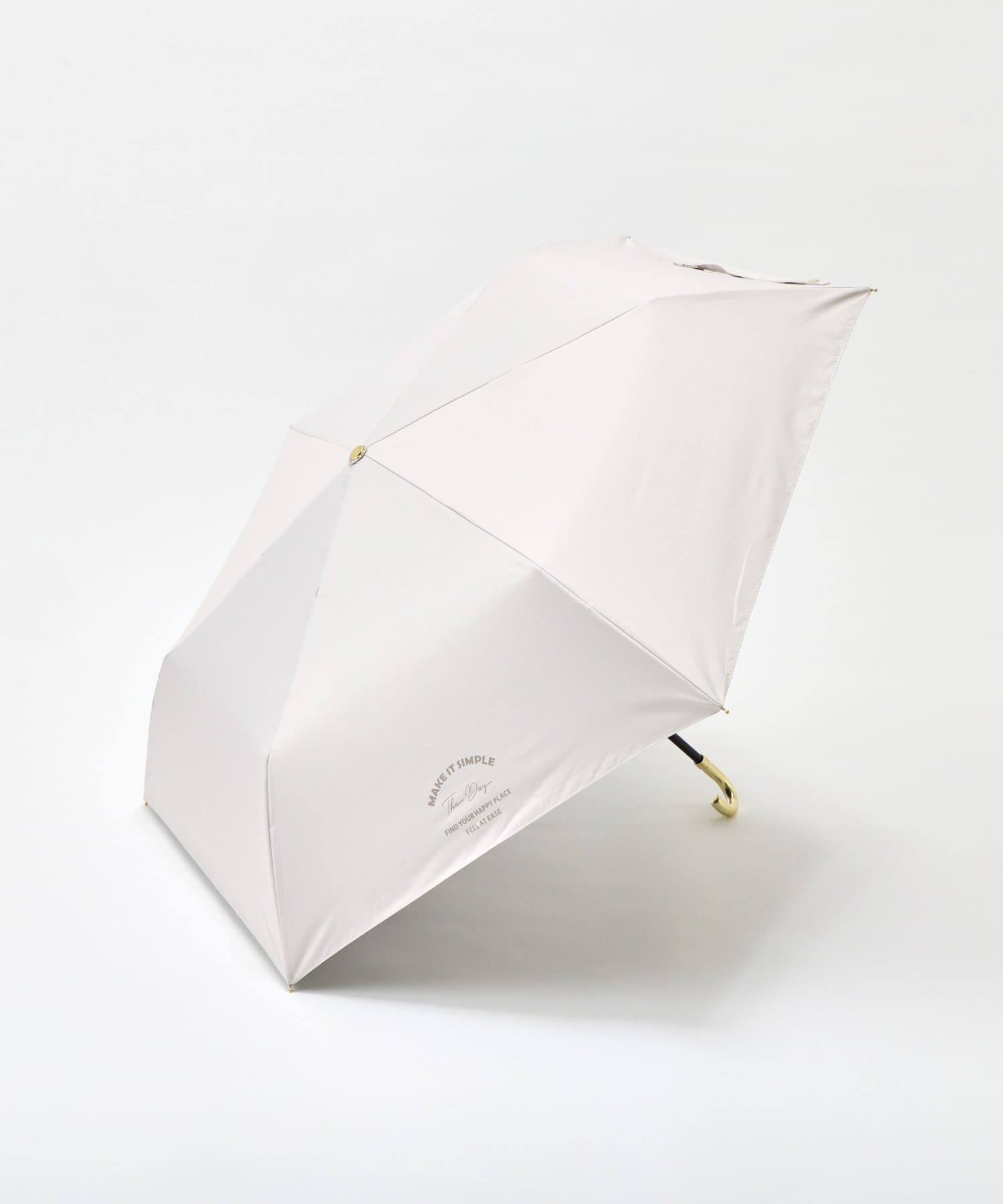 Lattice(ラティス) 【完全遮光100%】【晴雨兼用】折り畳み傘(ロゴ)