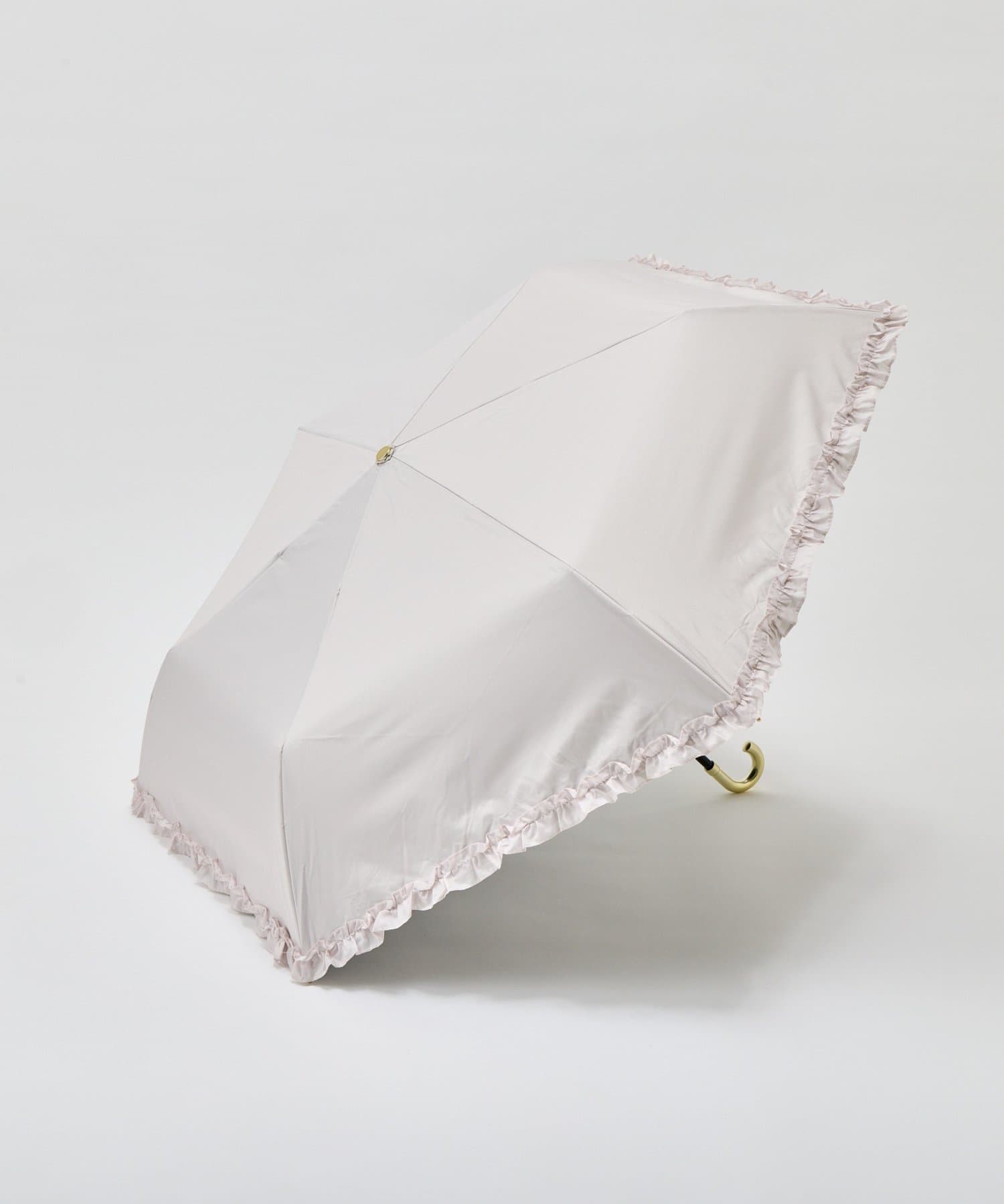 Lattice(ラティス) 【完全遮光100%】【晴雨兼用】折り畳み傘(フリル)