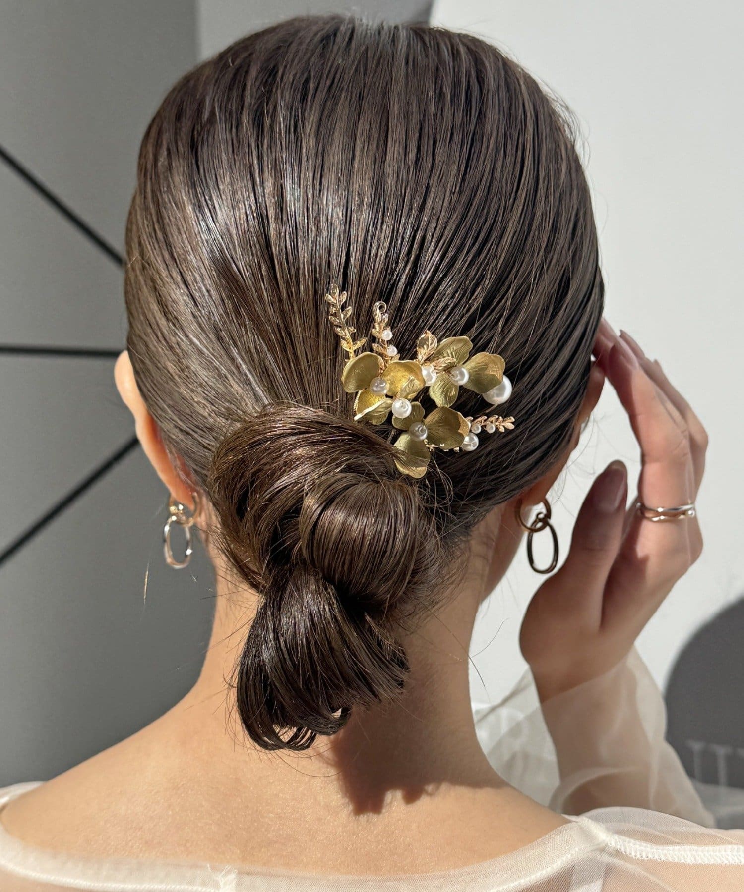 Lattice(ラティス) 【オケージョン】アンティークフラワーUピンセット(3P)