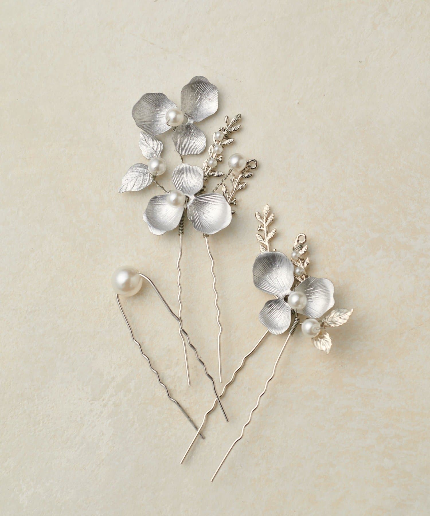 Lattice(ラティス) 【オケージョン】アンティークフラワーUピンセット(3P)