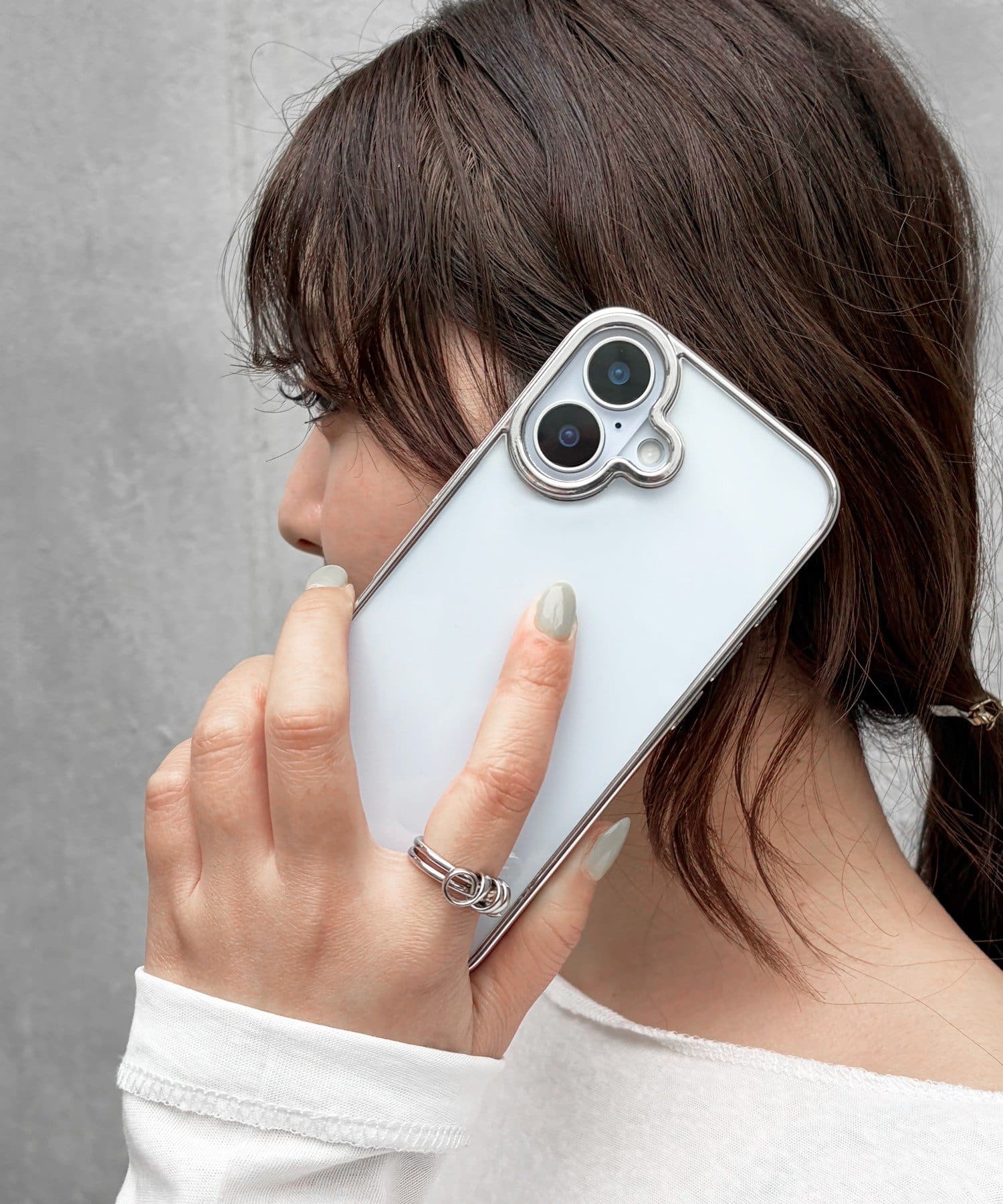 Lattice(ラティス) シルバークリアスマホケース(iPhone17)