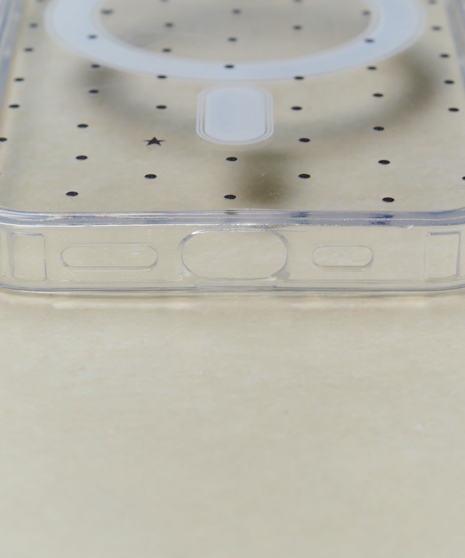 Lattice(ラティス) クリアドットマグネットスマホケース(iPhone13/14)