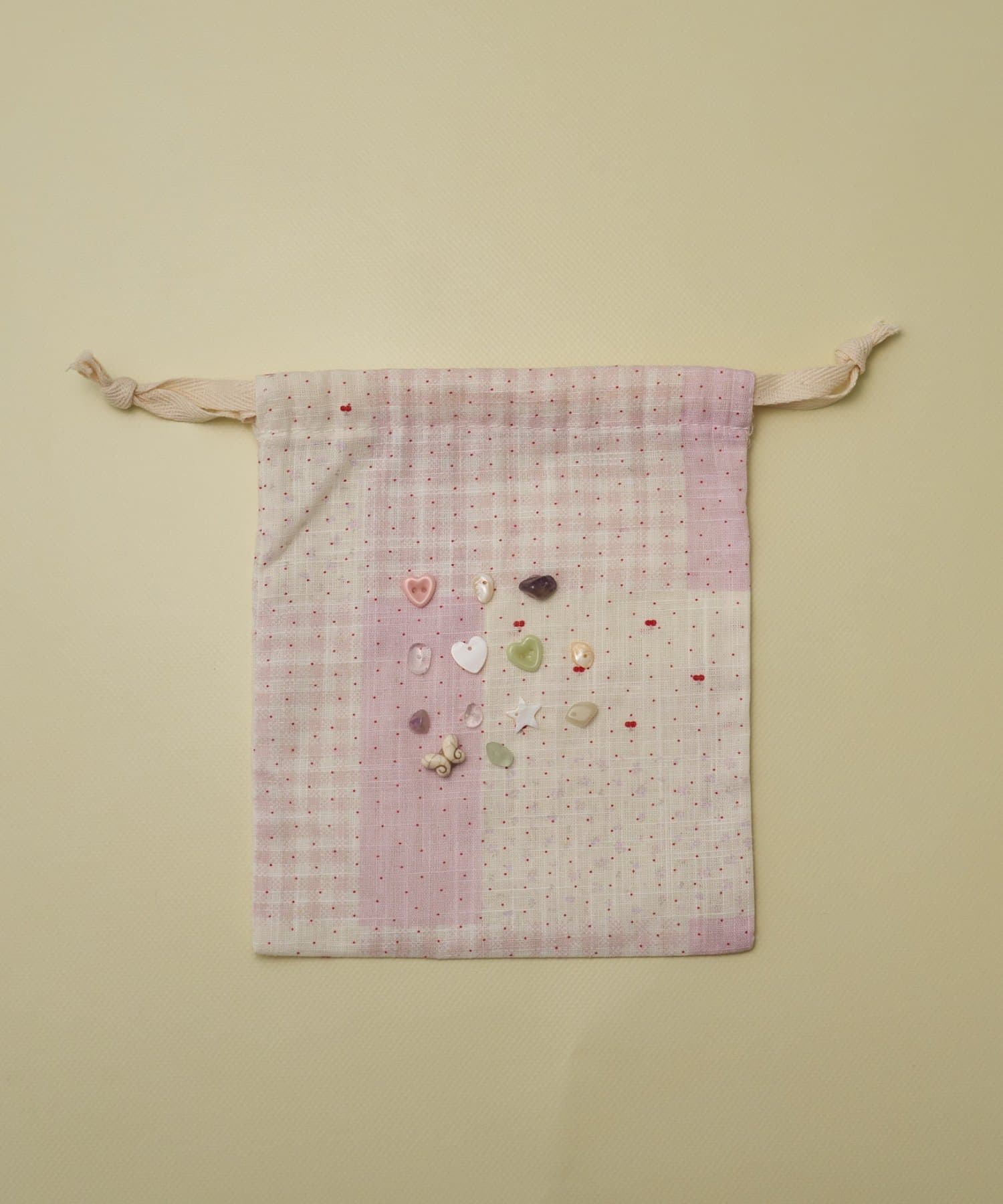 Lattice(ラティス) 【ボタンアイテム】巾着ポーチ