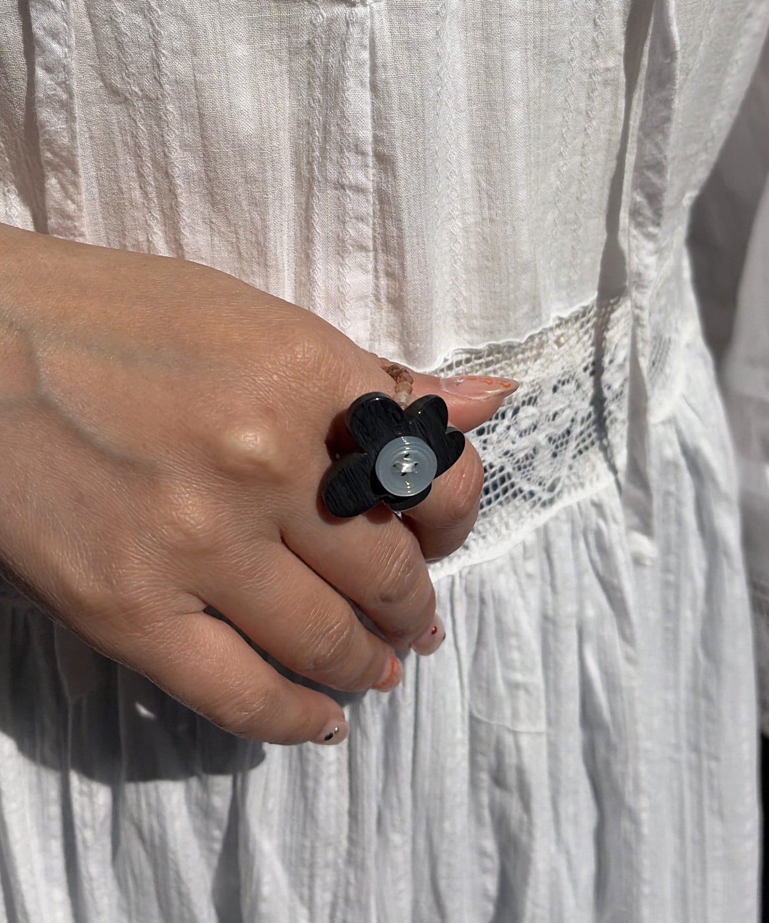 Lattice(ラティス) 【ボタンアイテム】ボタンビーズリング