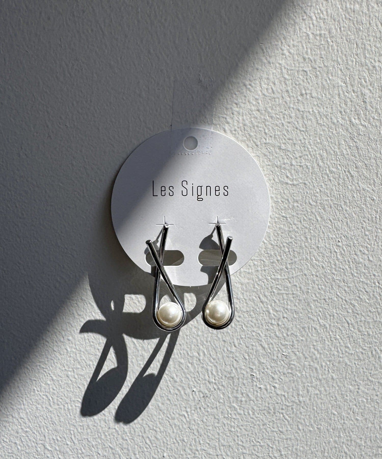 Lattice(ラティス) 【LesSignes】パールクロスピアス