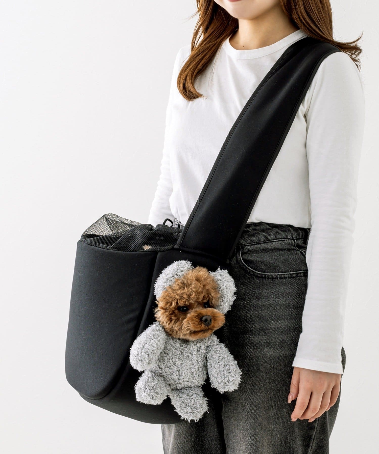 3COINS(スリーコインズ) 顔出しベアバッグ