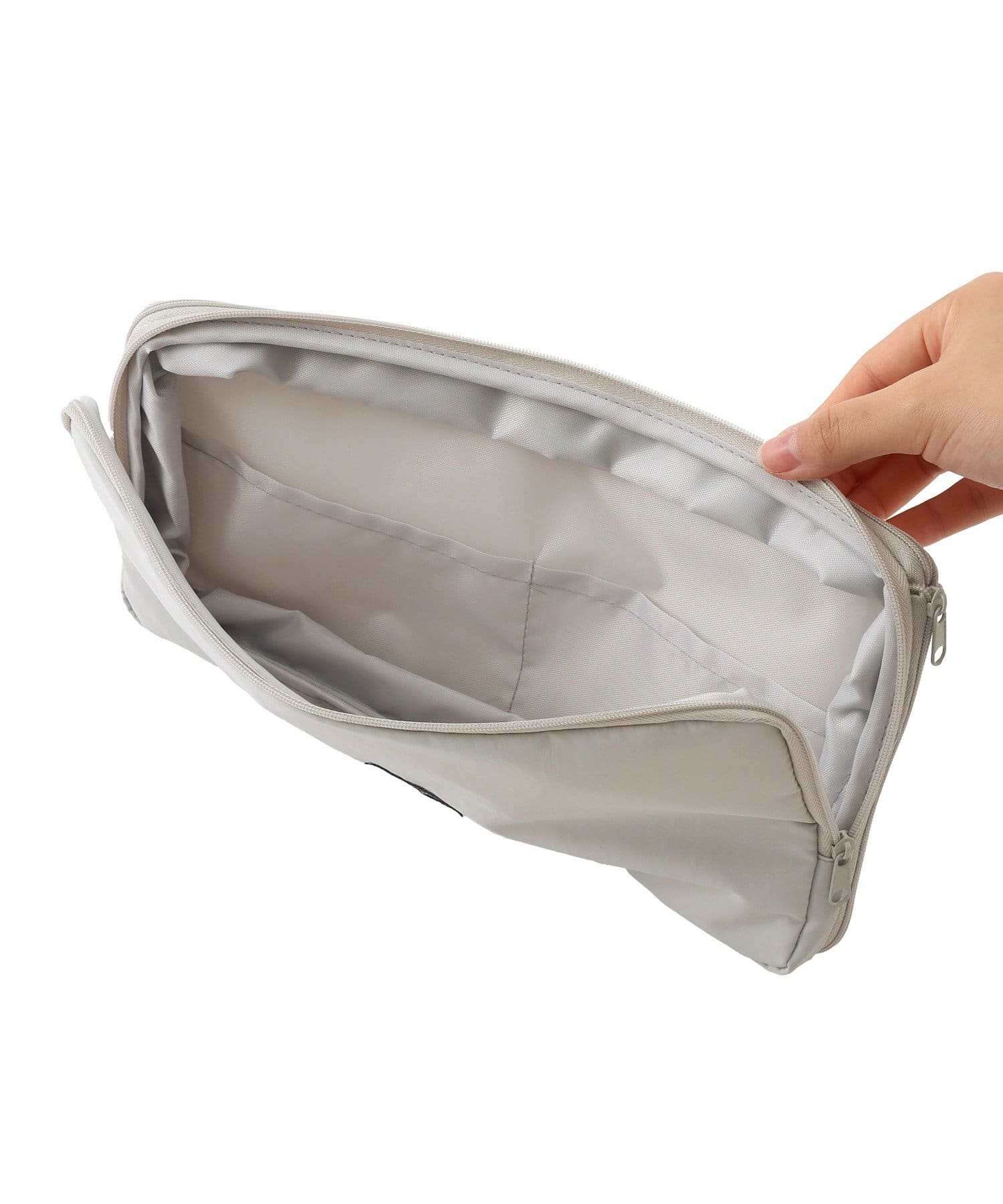 3COINS(スリーコインズ) サニタリー圧縮ポーチ：L