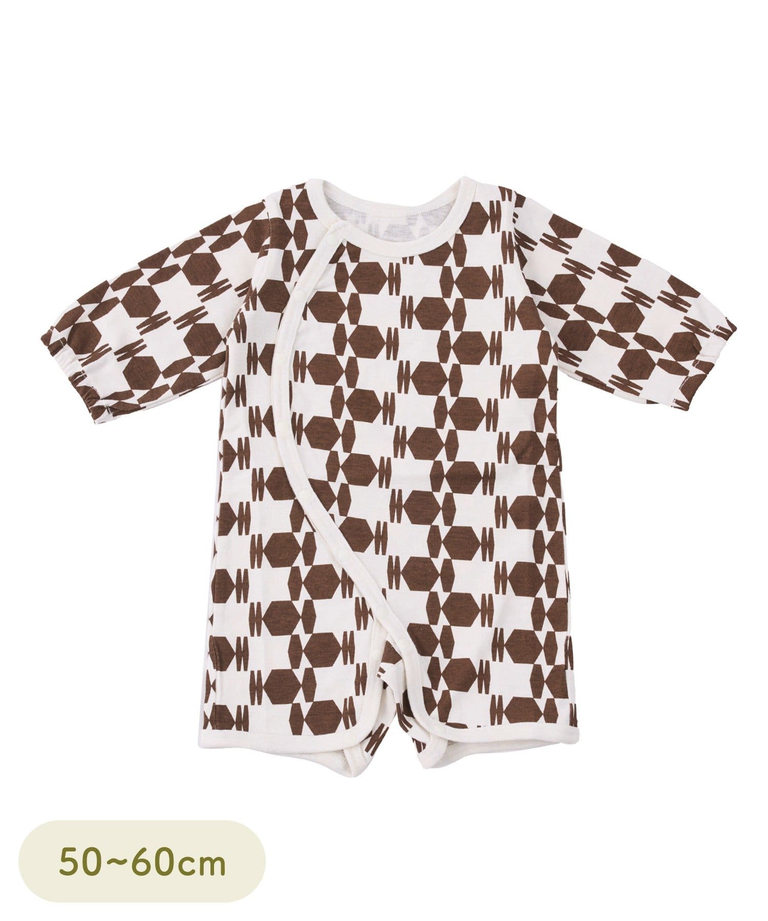 3COINS(スリーコインズ) プリントロンパース：50～60cm