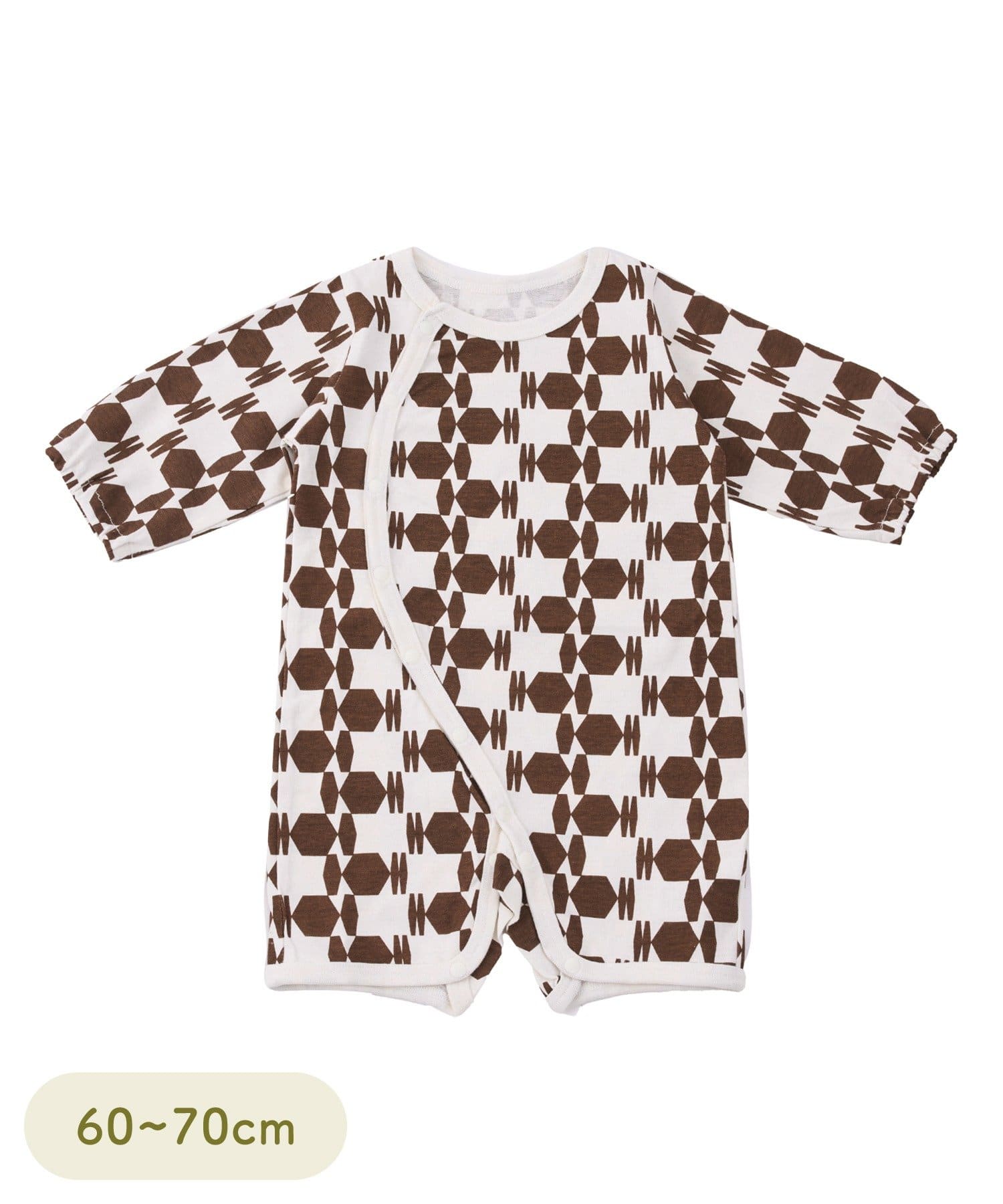 3COINS(スリーコインズ) プリントロンパース：60～70cm