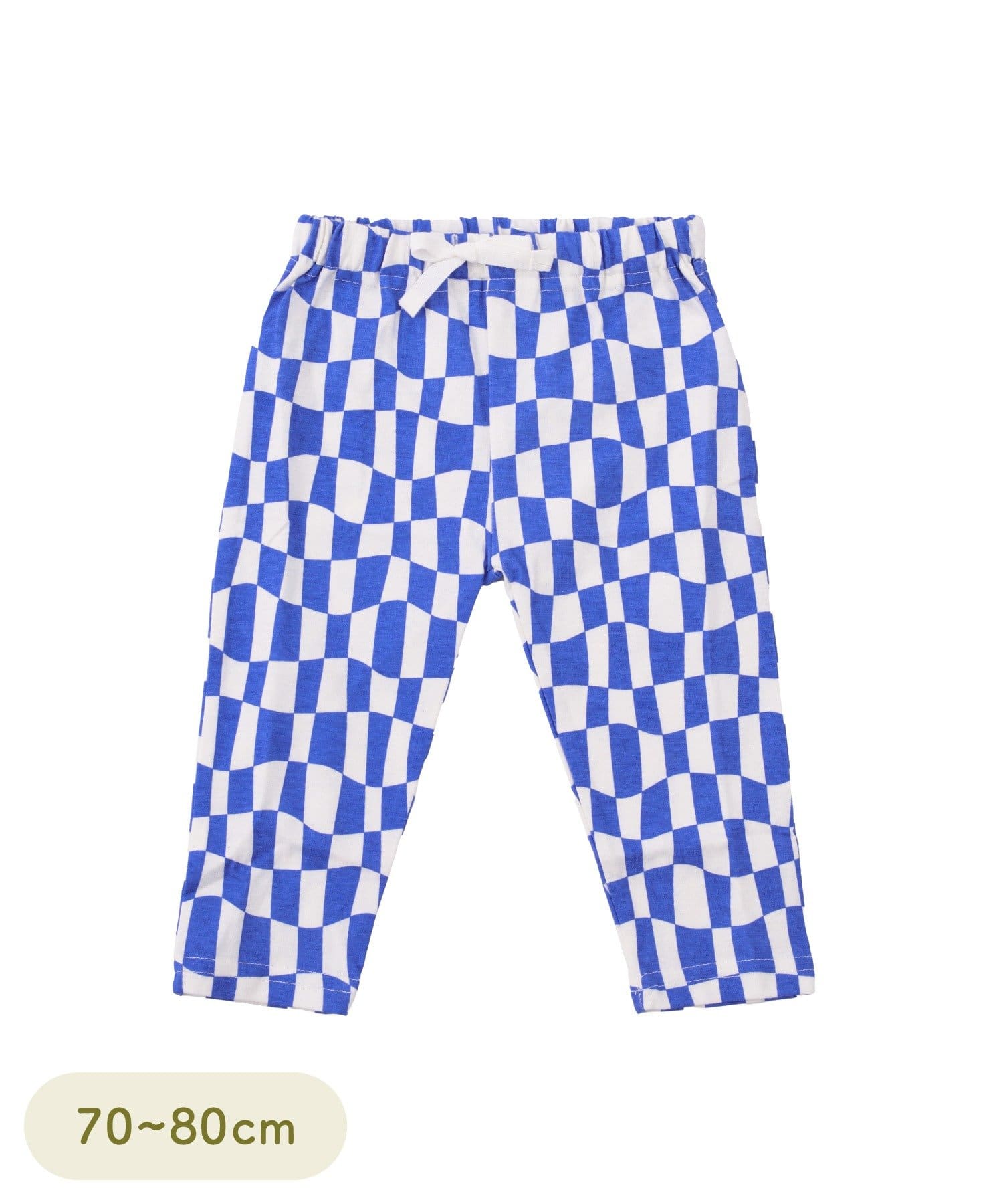 3COINS(スリーコインズ) プリントロングパンツ：70～80cm