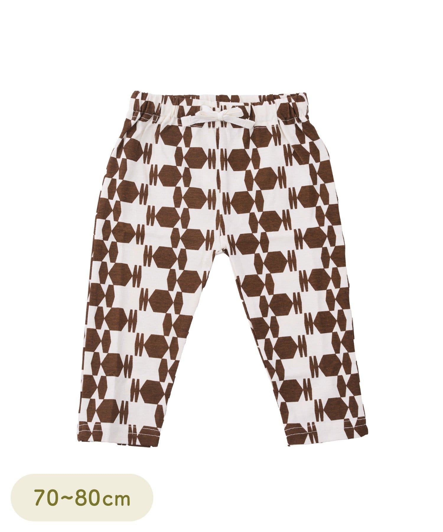 3COINS(スリーコインズ) プリントロングパンツ：70～80cm