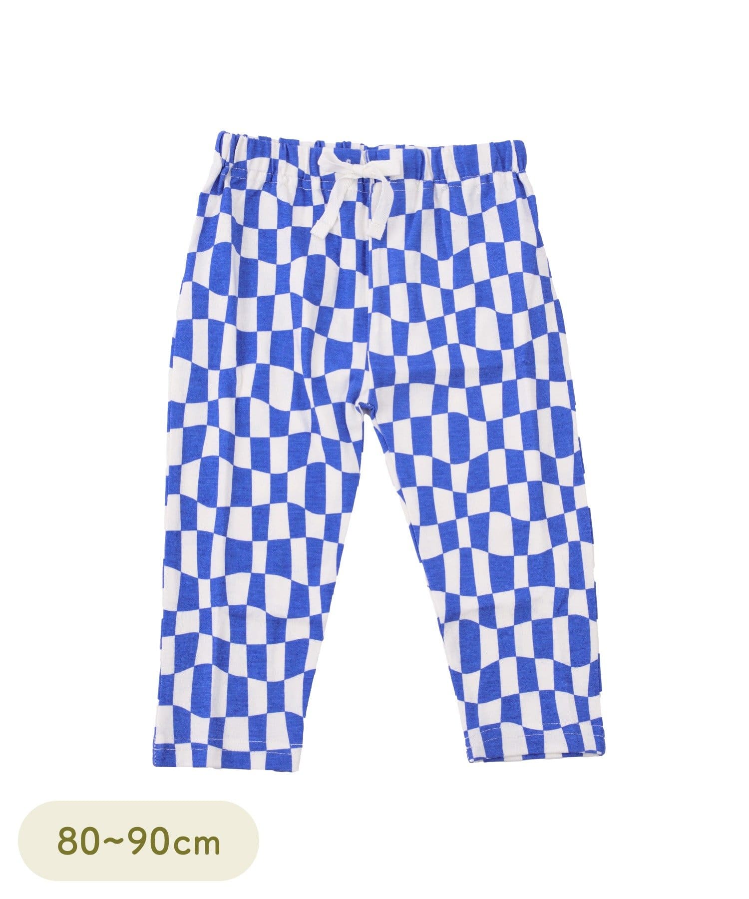 3COINS(スリーコインズ) プリントロングパンツ：80～90cm