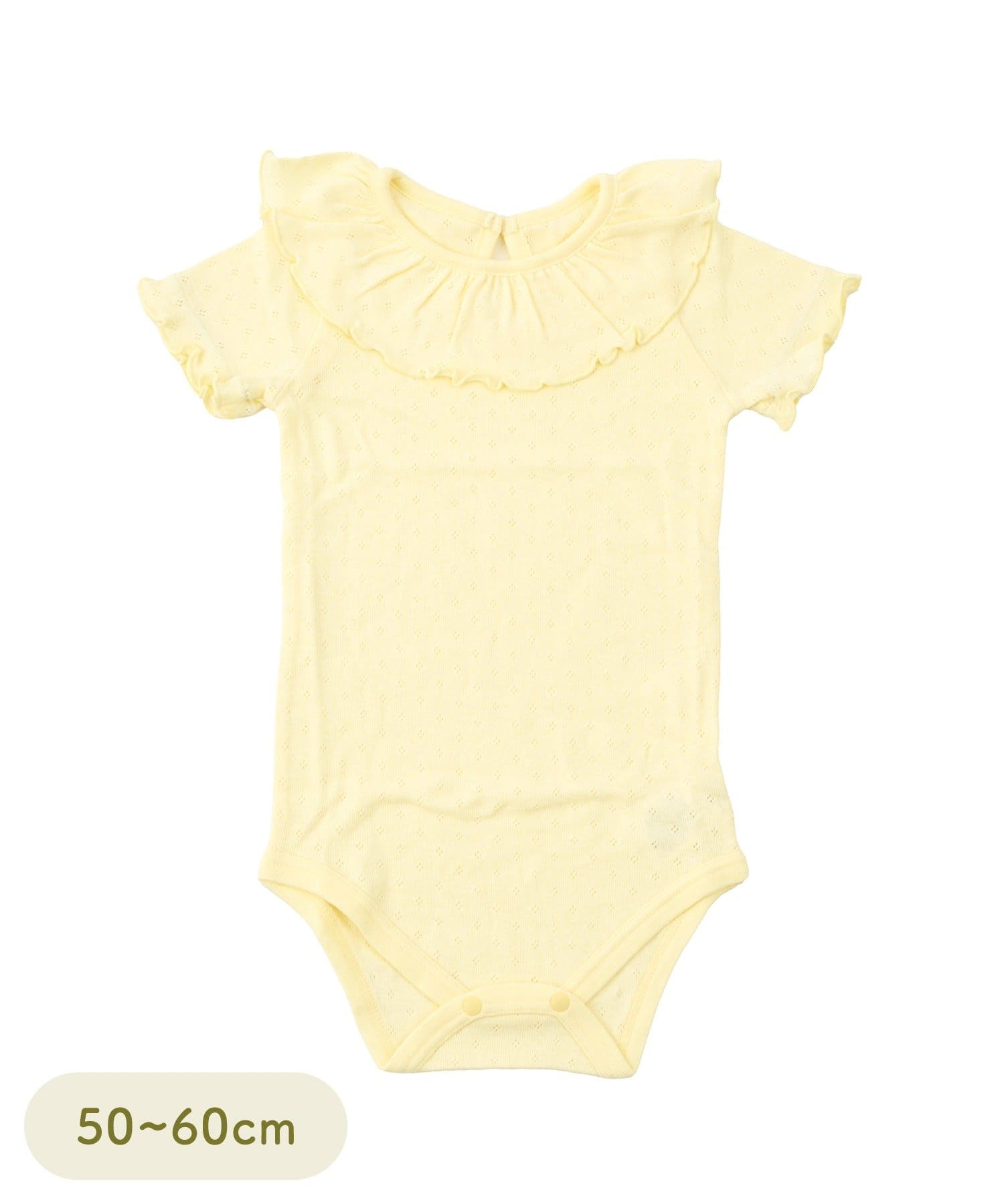 3COINS(スリーコインズ) 針抜きロンパース：50～60cm