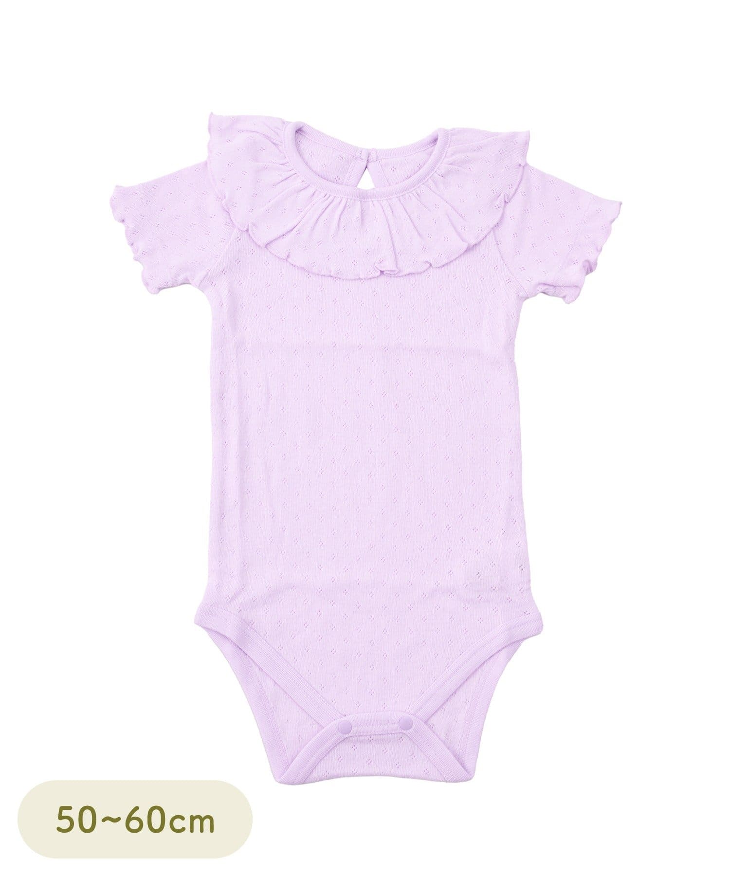 3COINS(スリーコインズ) 針抜きロンパース：50～60cm