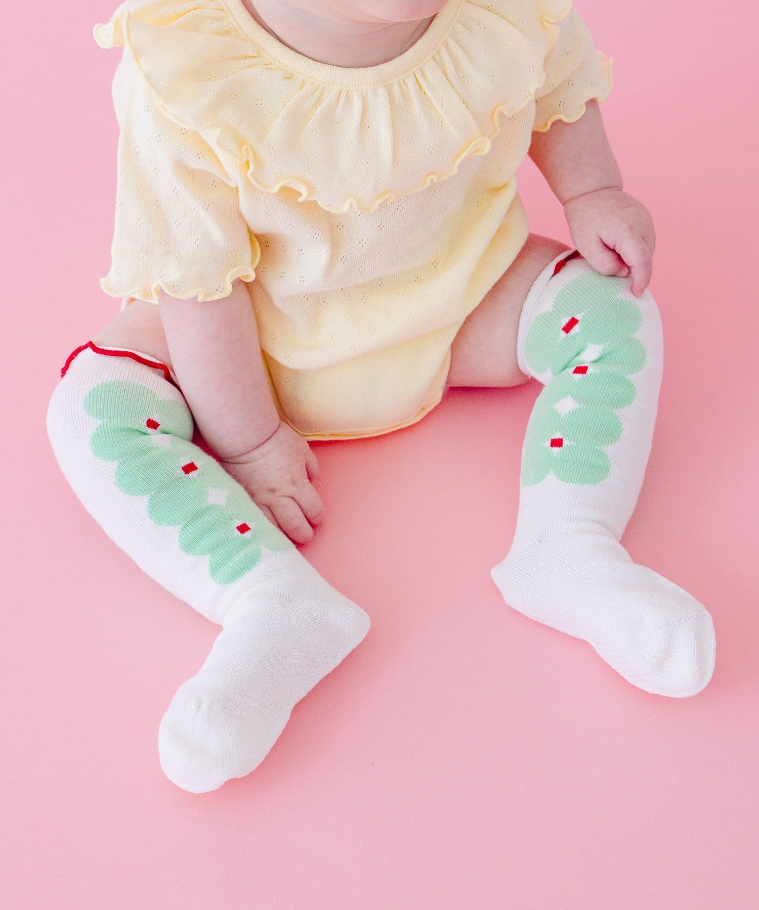 3COINS(スリーコインズ) メローオハナハイソックス：9～14cm