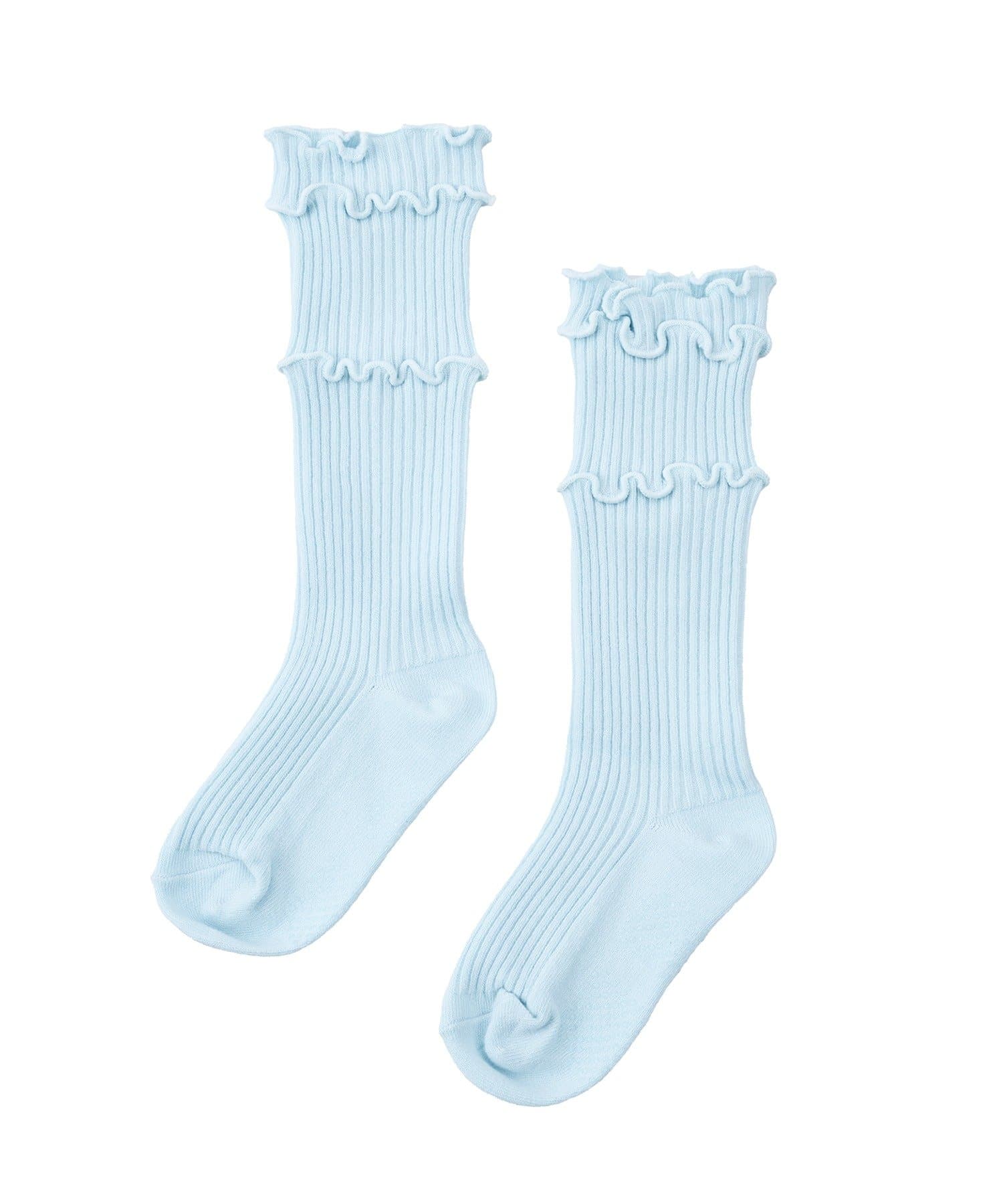 3COINS(スリーコインズ) 3段メローハイソックス：9～14cm