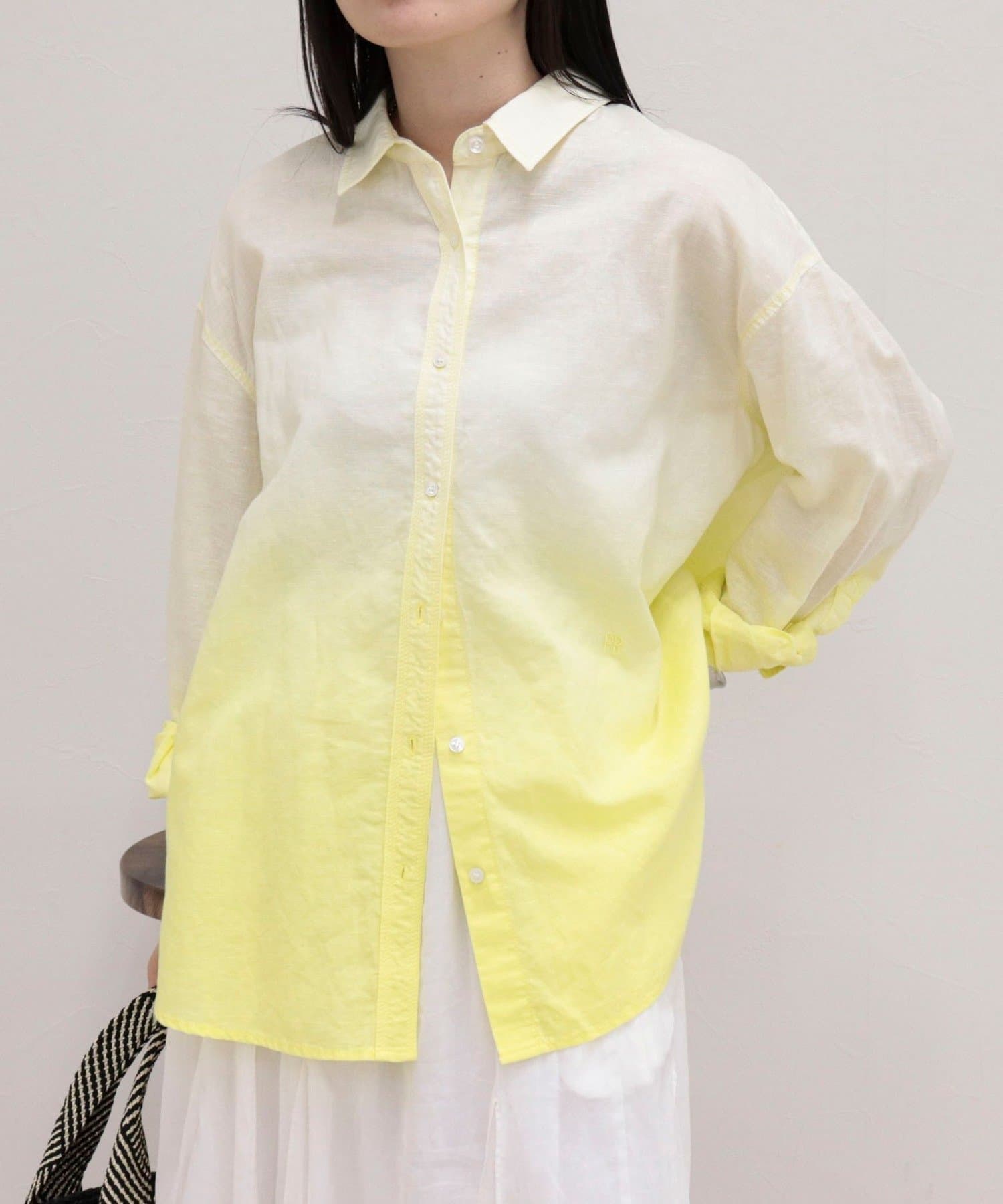 FREDY & GLOSTER(フレディ アンド グロスター) グラデーションリネンシャツ