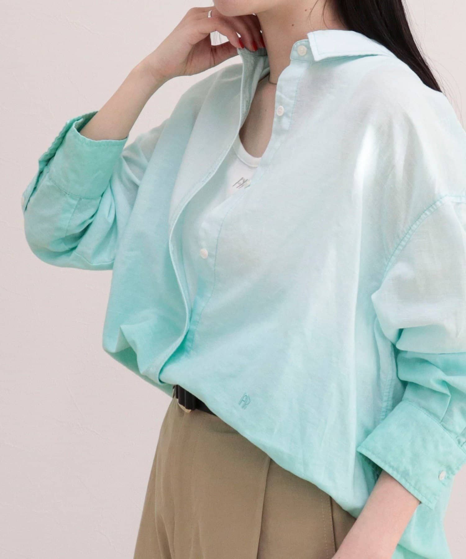 FREDY & GLOSTER(フレディ アンド グロスター) グラデーションリネンシャツ