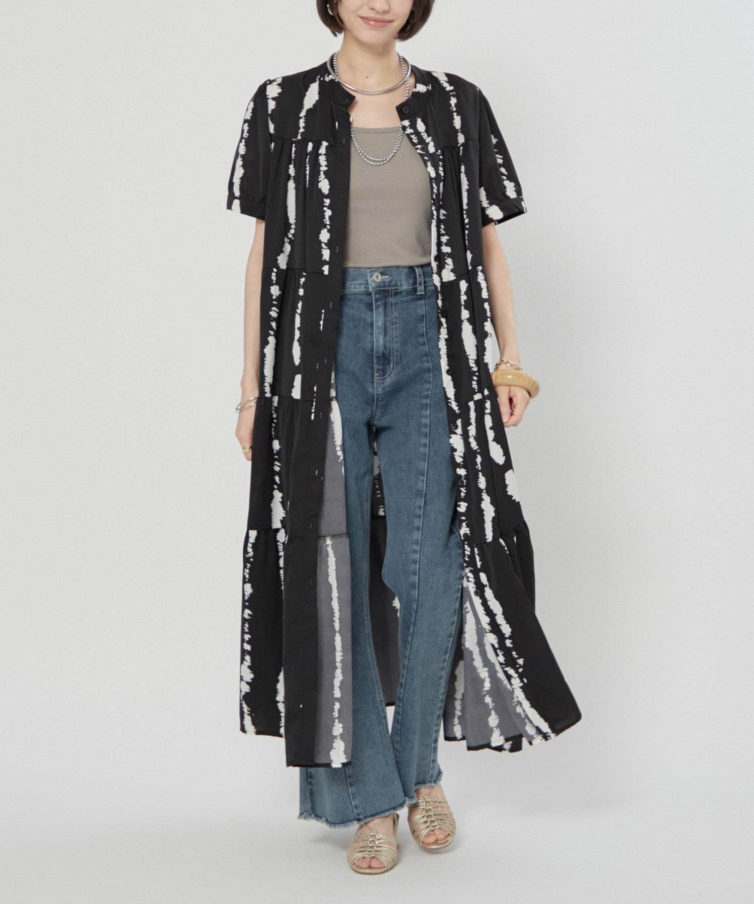 Remind me and forever(リマインドミーアンドフォーエバー) 【大人気リバイバル / 体型カバーにも◎】アソート柄ティアードワンピース