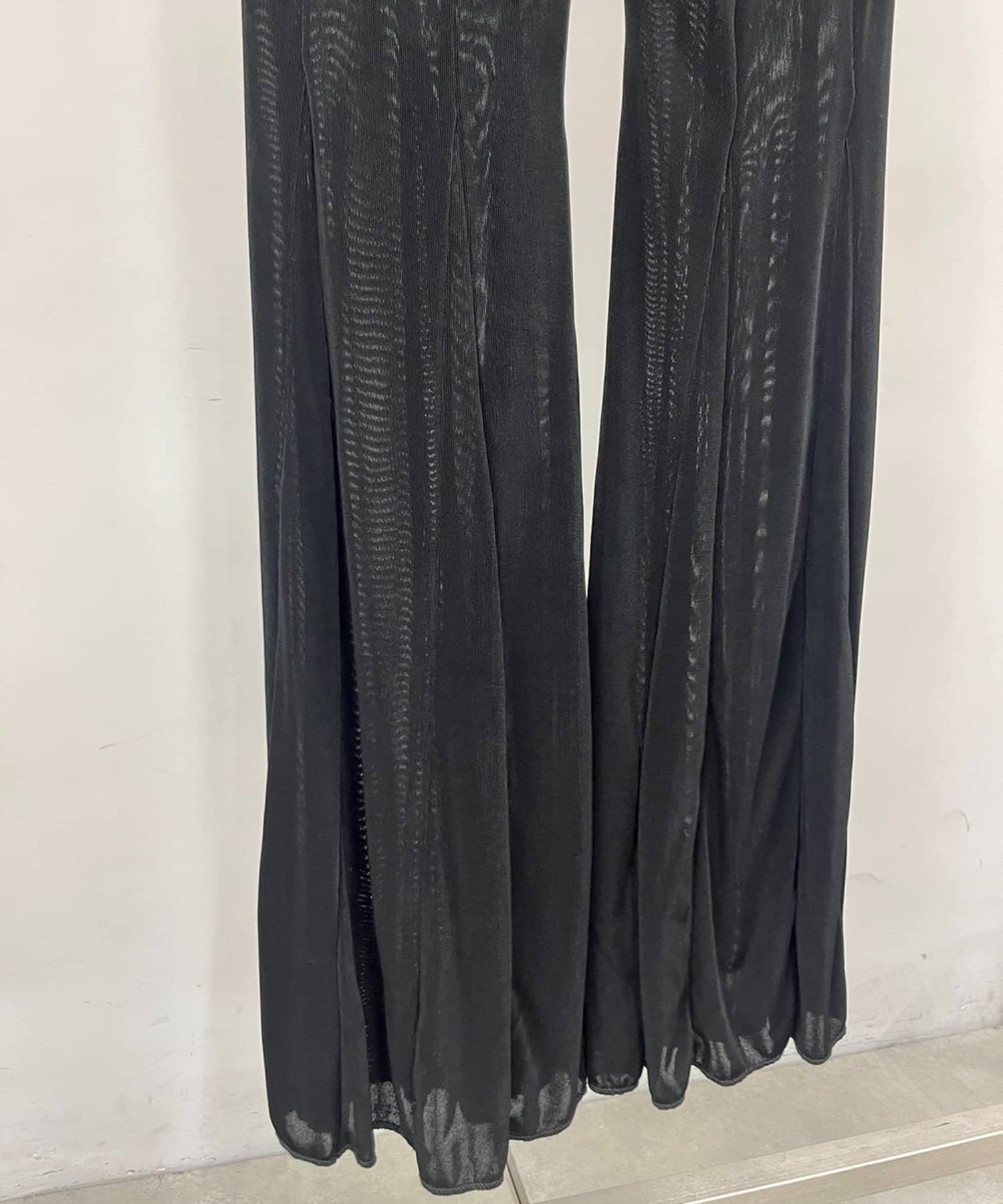 Pasterip(パセリ) 【再入荷】Sheer rib flared leggings