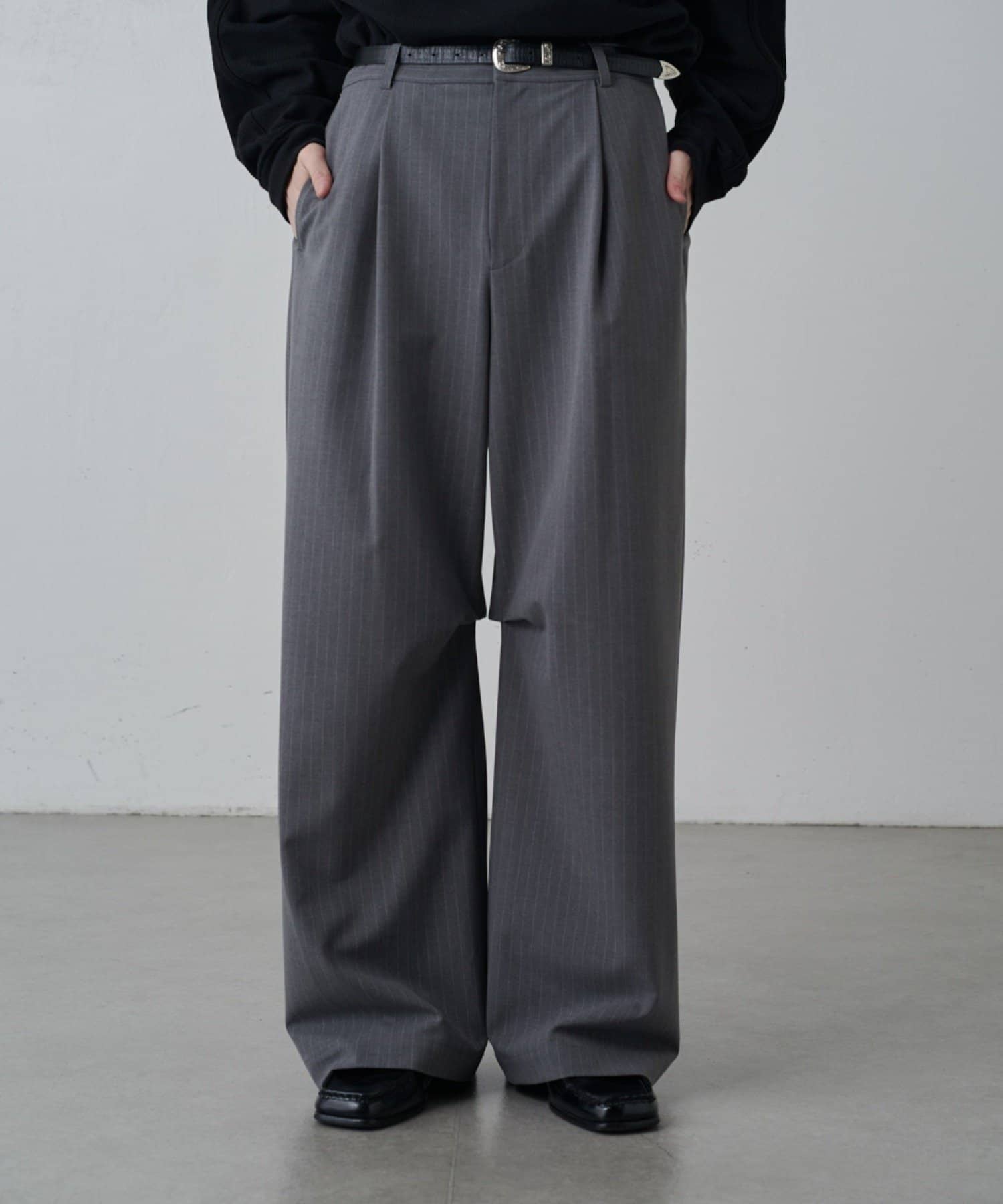 Lui's(ルイス) ストライプワイドスラックス