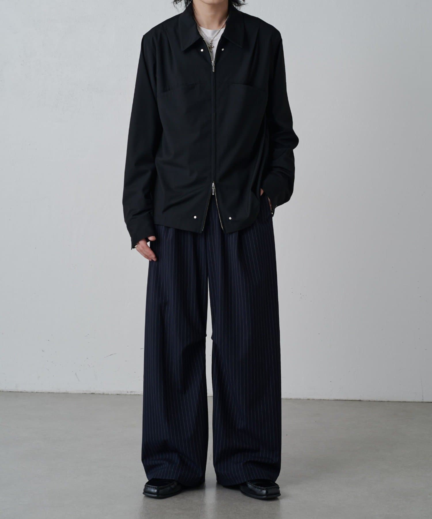 Lui's(ルイス) ストライプワイドスラックス