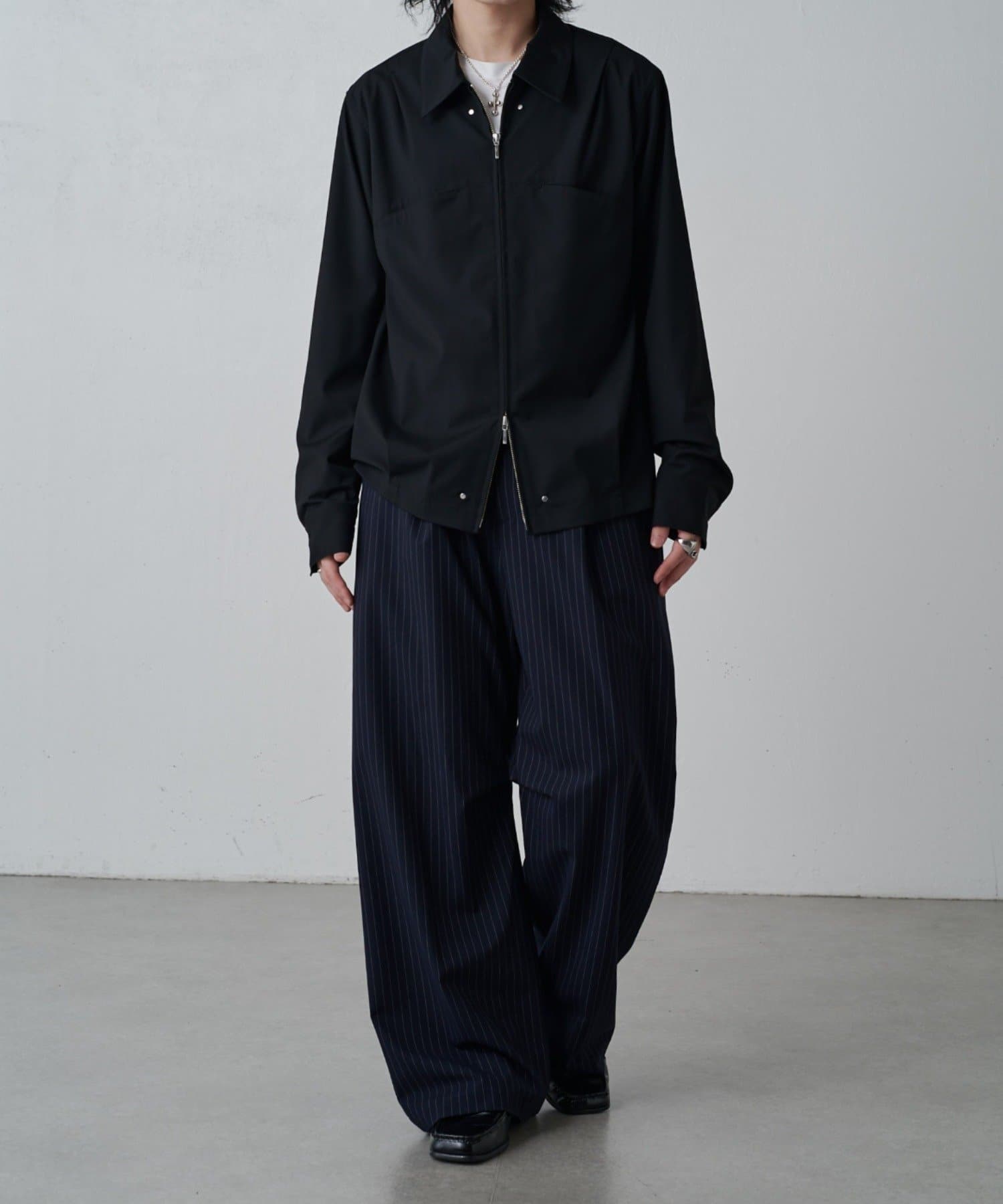 Lui's(ルイス) ストライプワイドスラックス