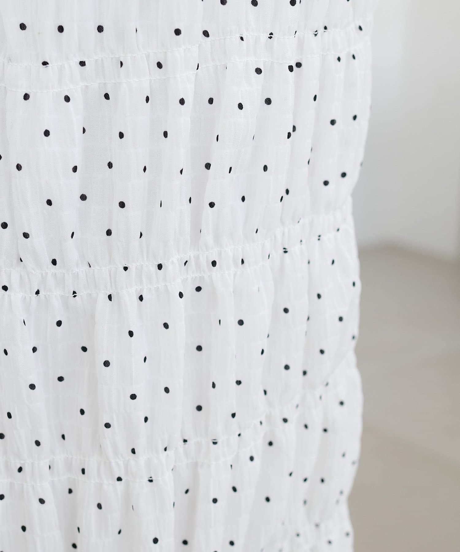 DISCOAT(ディスコート) シャーリングナロースカート