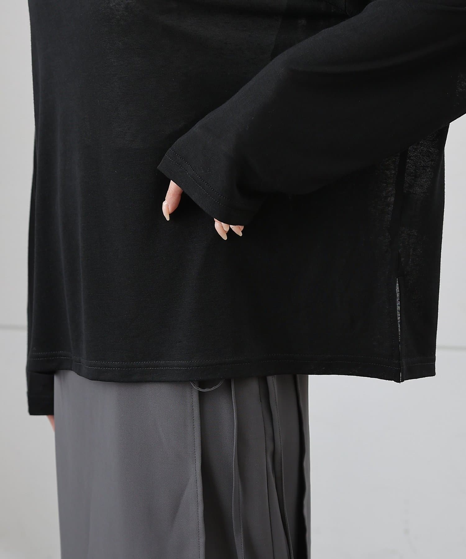 COLONY 2139(コロニー トゥーワンスリーナイン) 【WEB限定】オパールシアー天竺プルオーバー