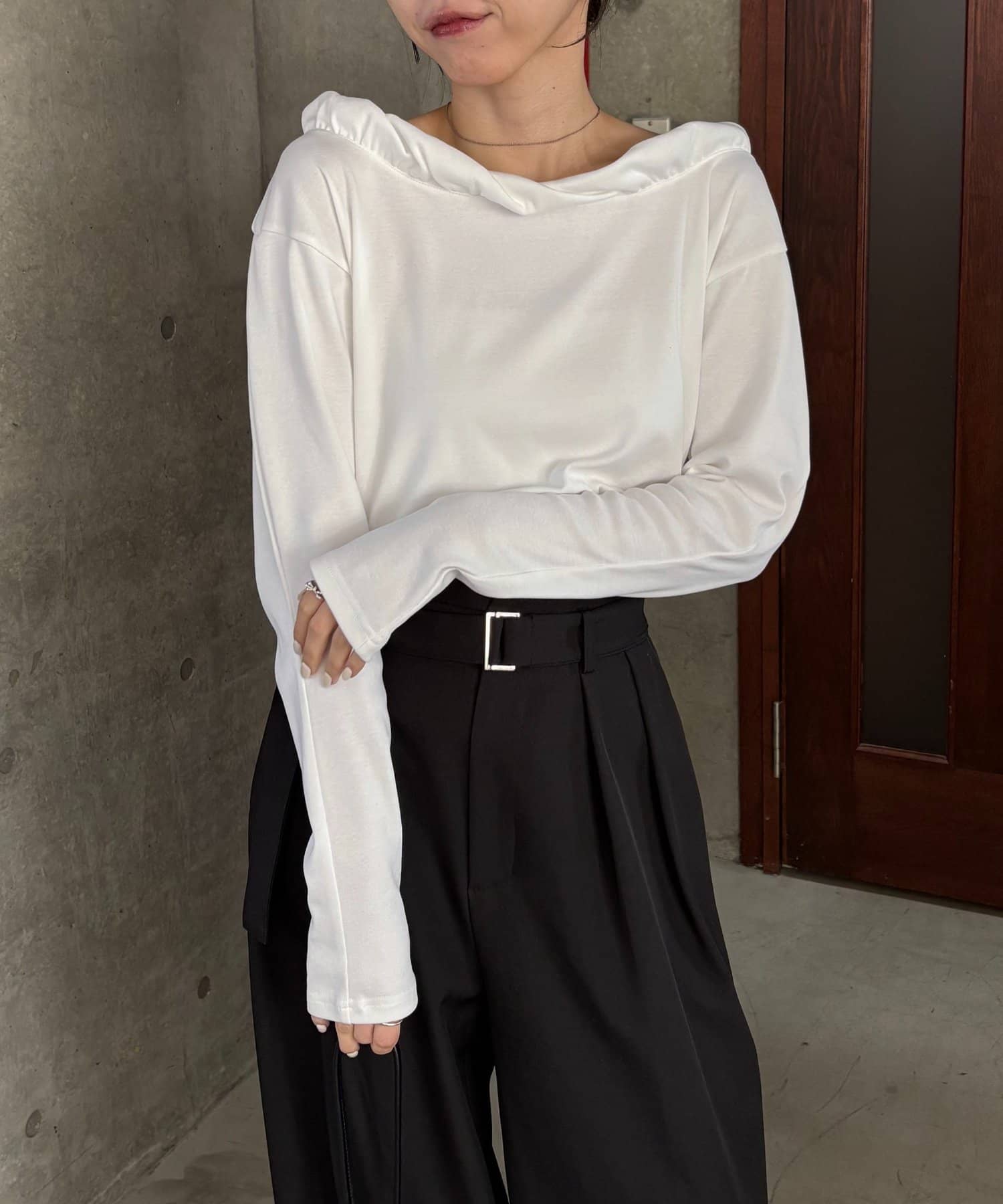 CAPRICIEUX LE'MAGE(カプリシュレマージュ) バルーンネックロンT