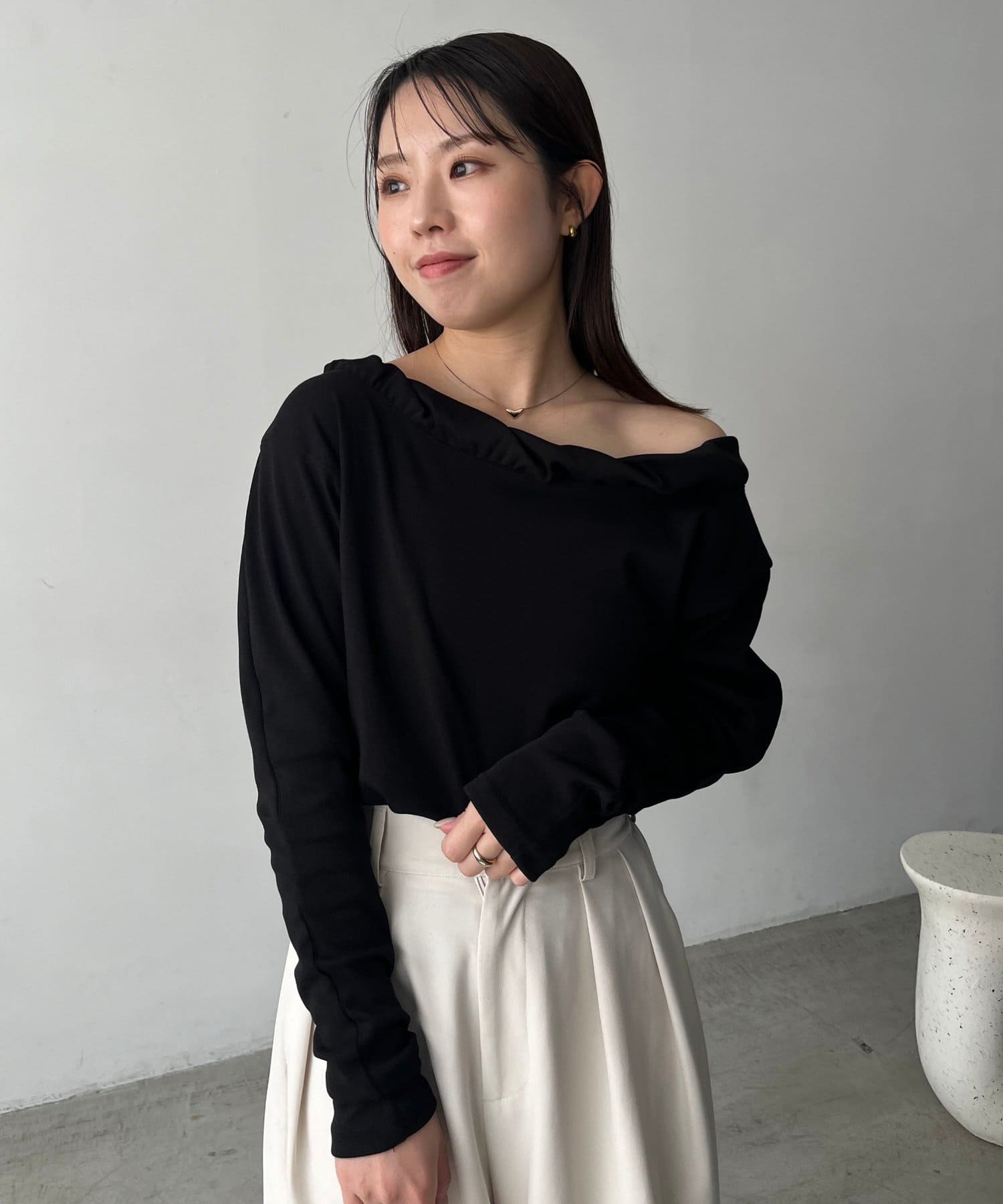 CAPRICIEUX LE'MAGE(カプリシュレマージュ) バルーンネックロンT