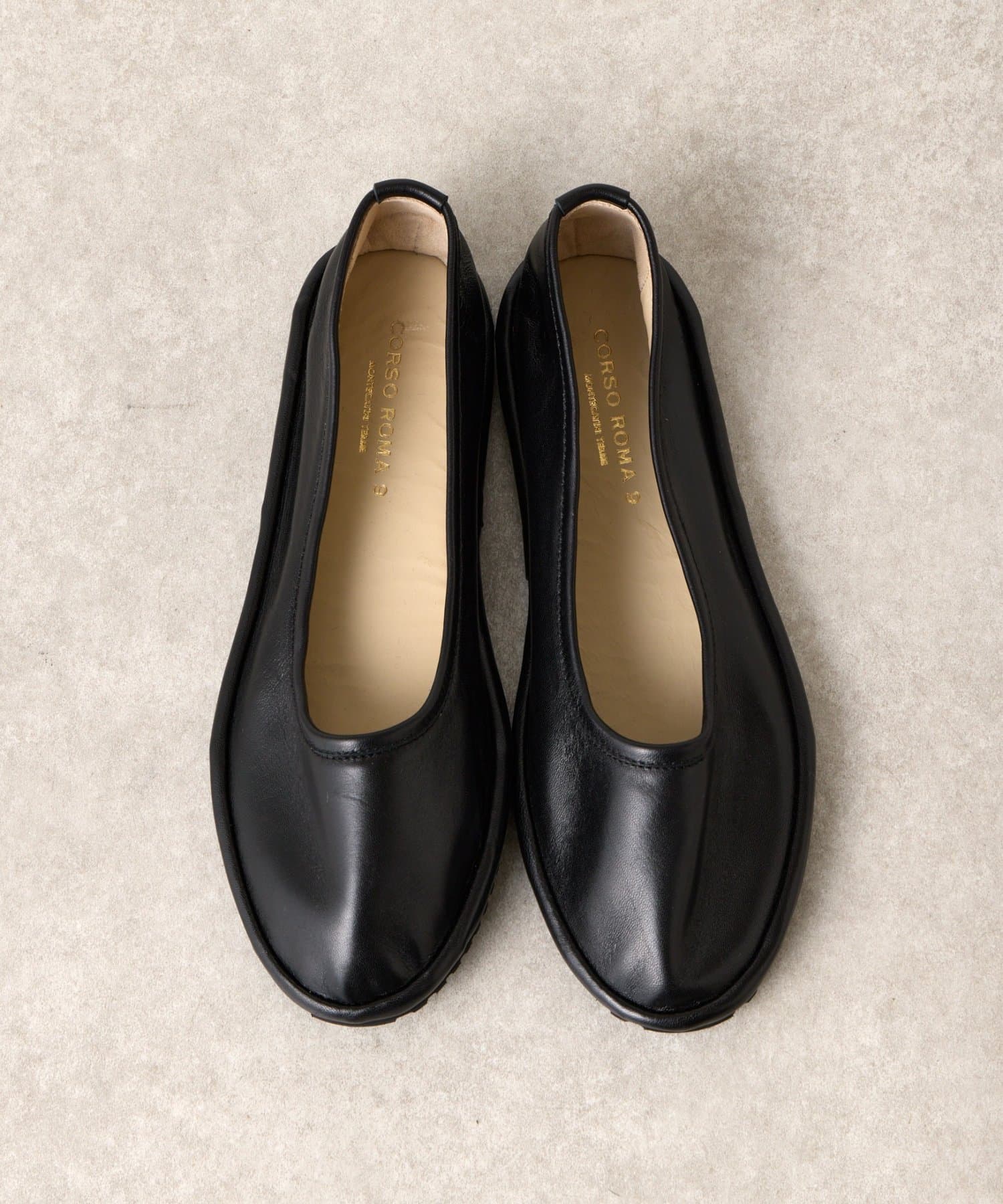 BEARDSLEY(ビアズリー) 《CORSO ROMA 9》レザーフラットシューズ