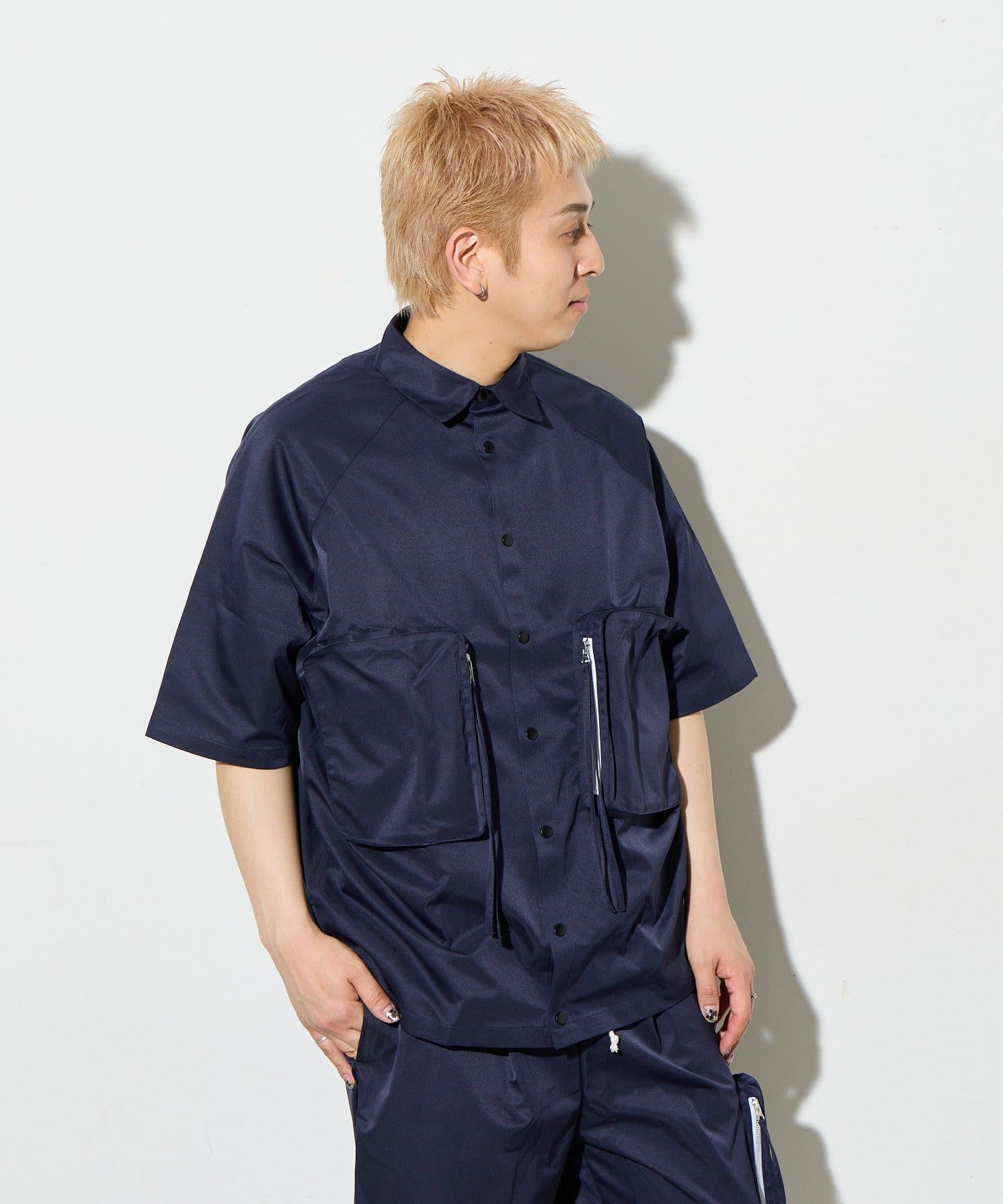 BIRTHDAY BAR(バースデイバー) 【B-DAY STORE】ビックポケットシャツ　ユニセックス