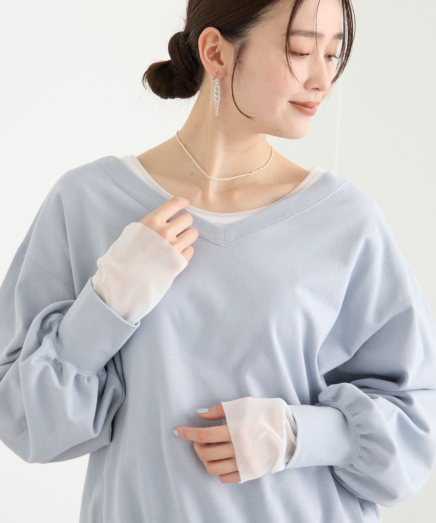 OUTLET(アウトレット) 【RIVE DROITE】ボートネック2wayスウェット