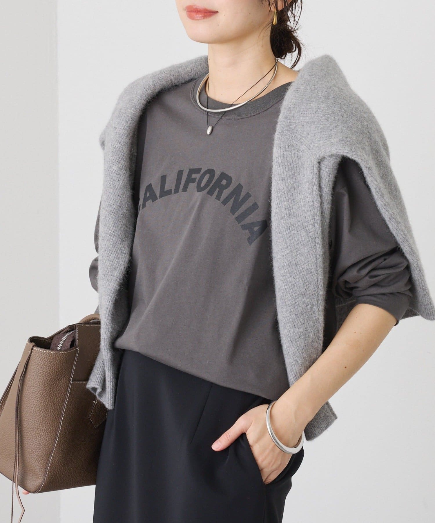 新品　RIVE DROITE CALIFORNIAロンTee リヴドロワ RIVE DROITE】CALIFORNIAロンTee | OUTLET(アウトレット)レディース