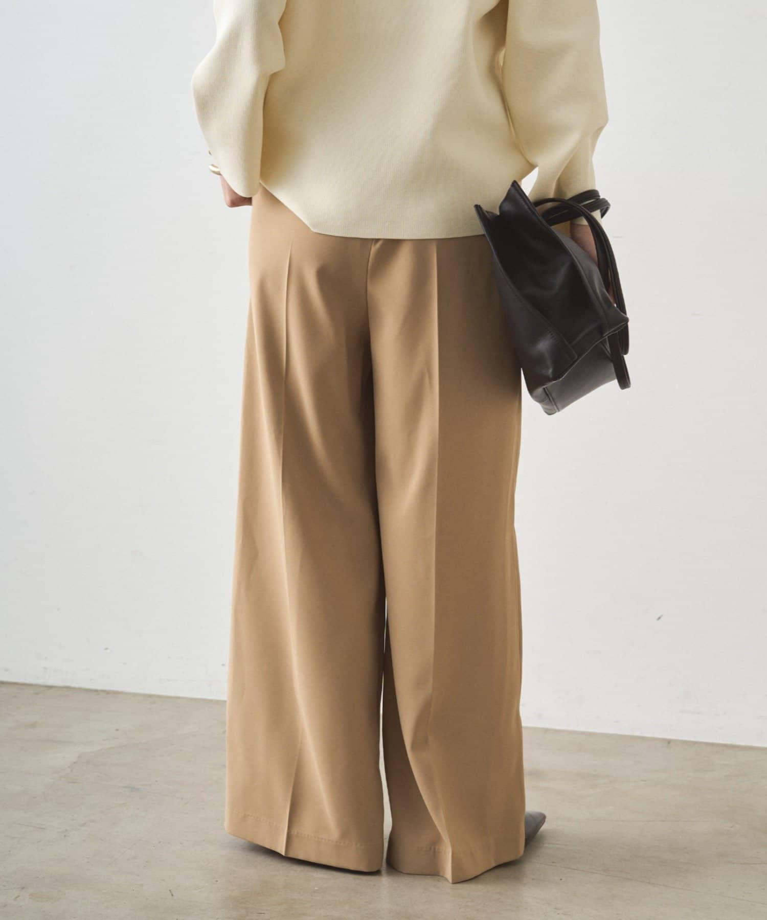 OUTLET(アウトレット) 【Loungedress】2タックワイドパンツ