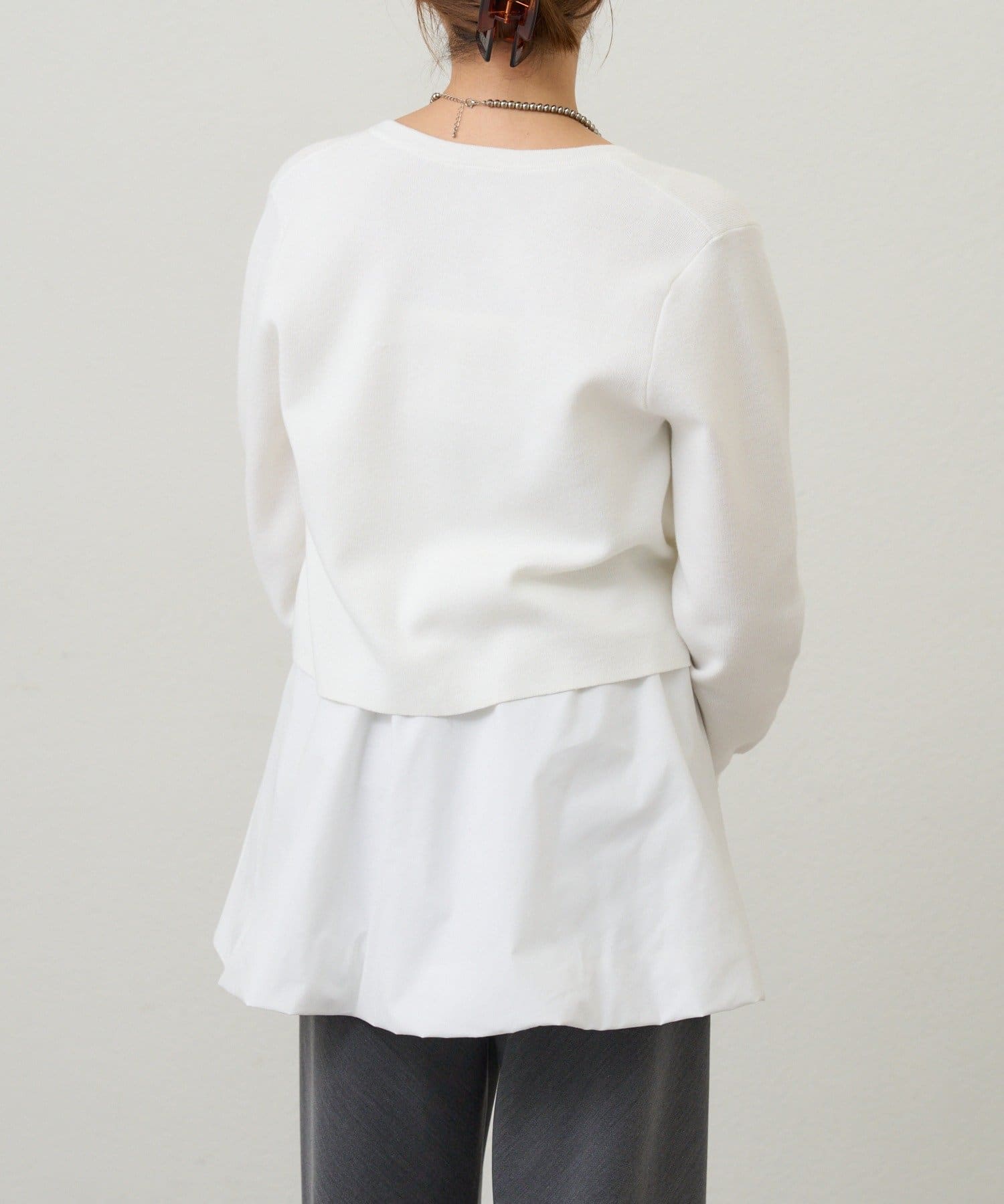 OUTLET(アウトレット) 【SHENERY】コットンニットショートカーディガン