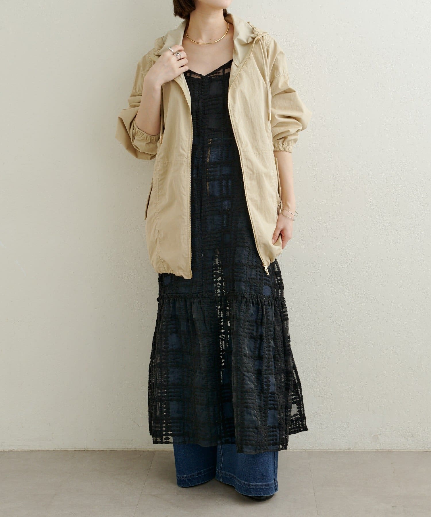 OUTLET(アウトレット) 【Omekashi】レースキャミワンピース