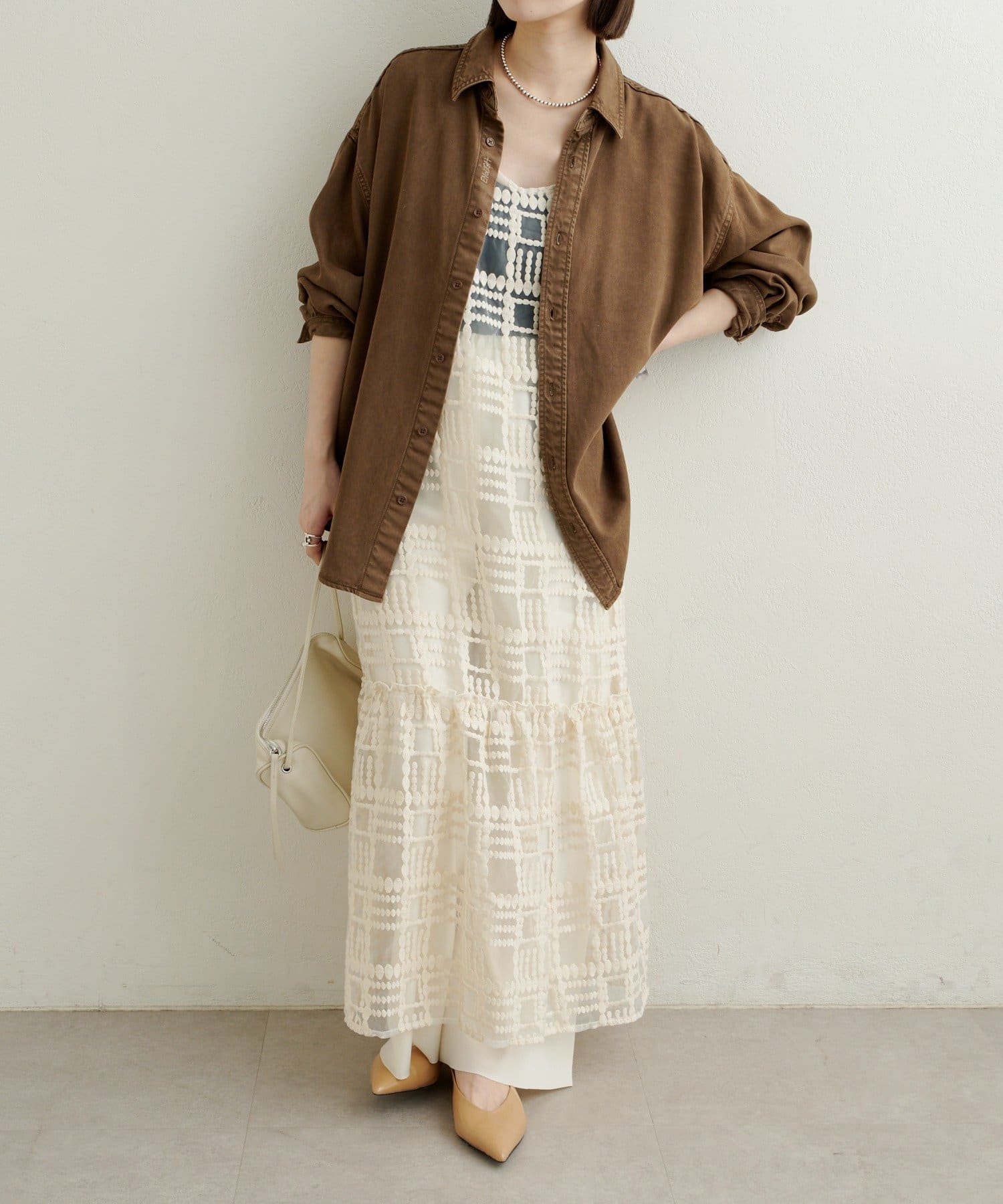 OUTLET(アウトレット) 【Omekashi】レースキャミワンピース