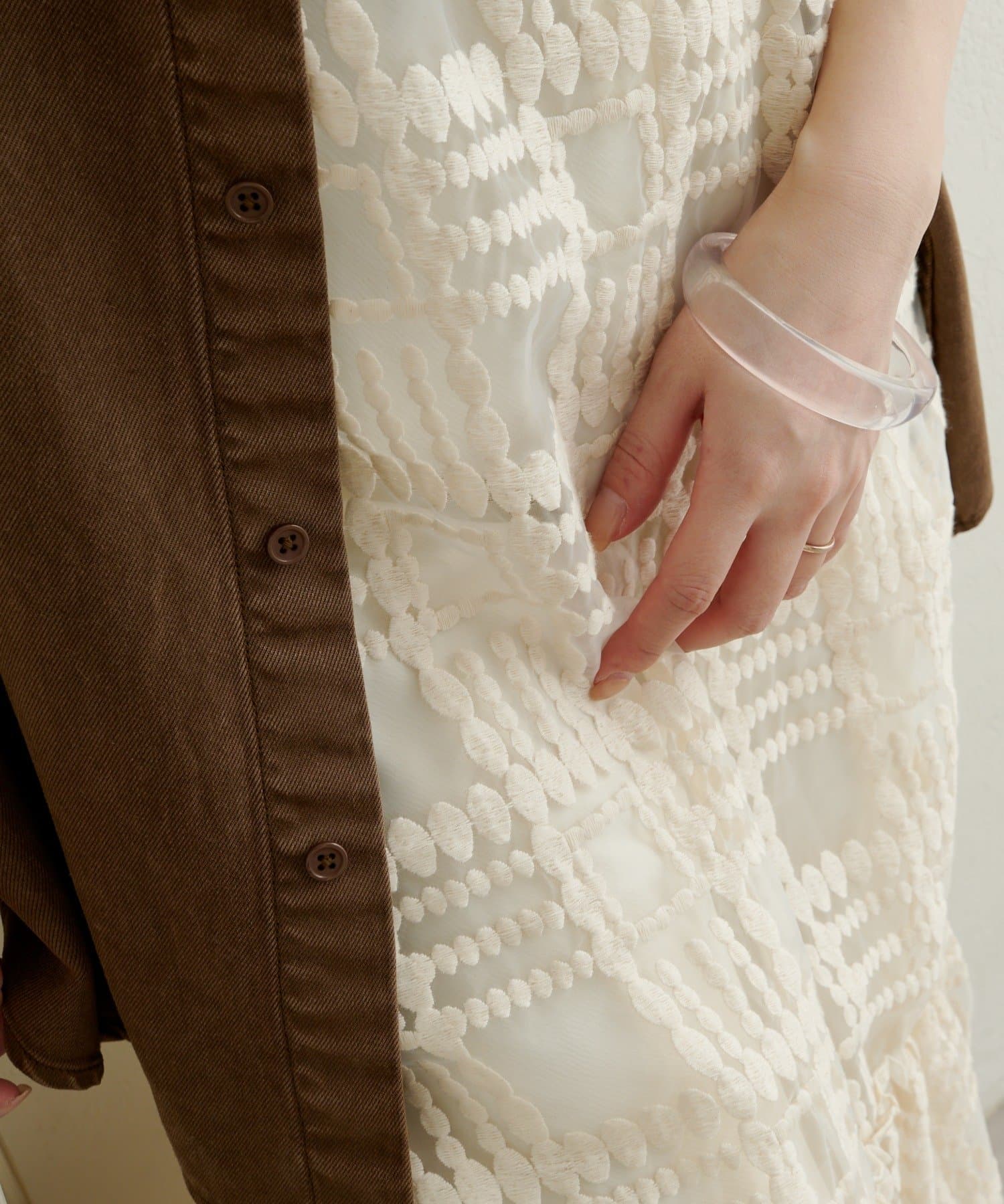 OUTLET(アウトレット) 【Omekashi】レースキャミワンピース