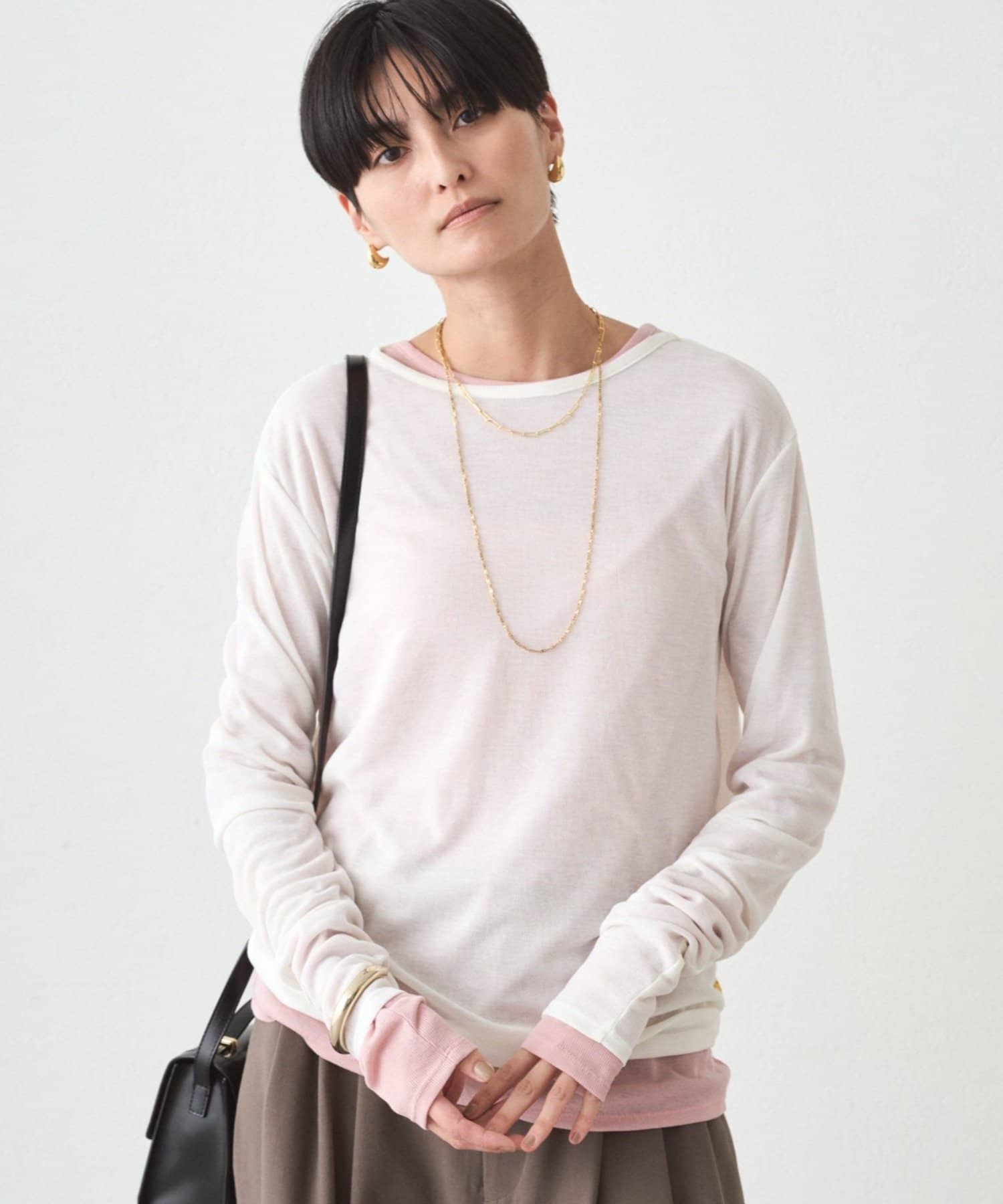 【Loungedress】シアーロンT
