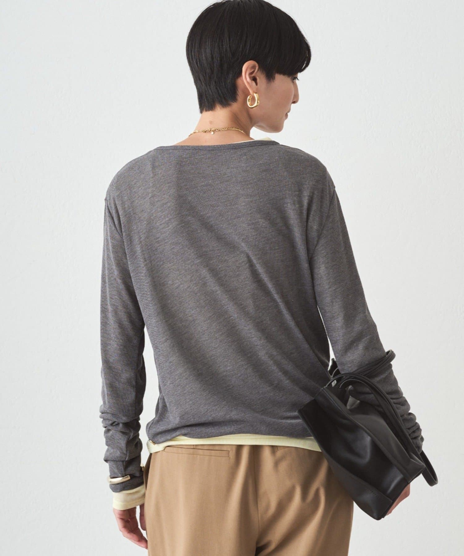 OUTLET(アウトレット) 【Loungedress】シアーロンT